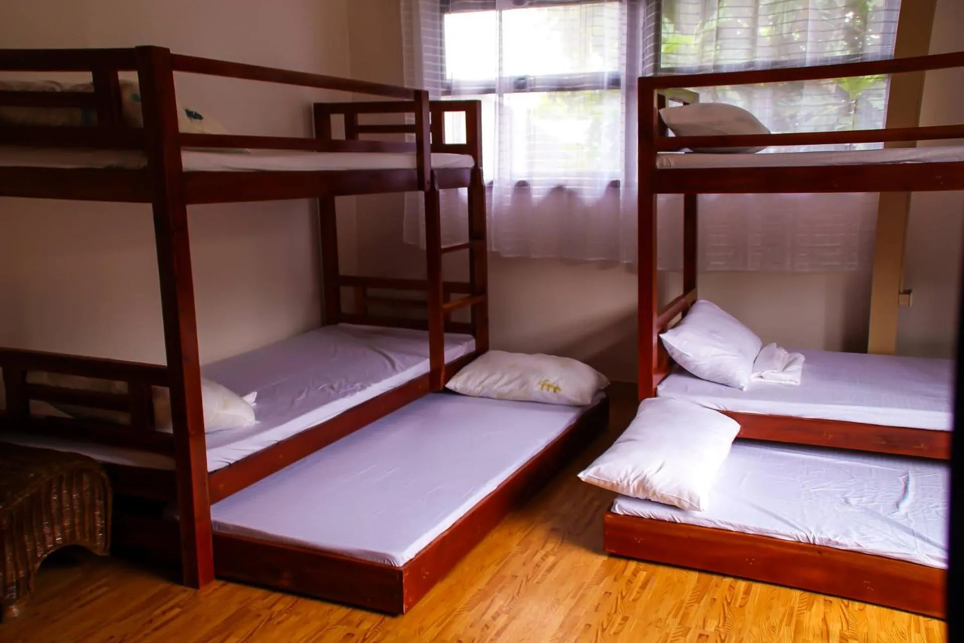 Bed in Camote's Lake Retreat