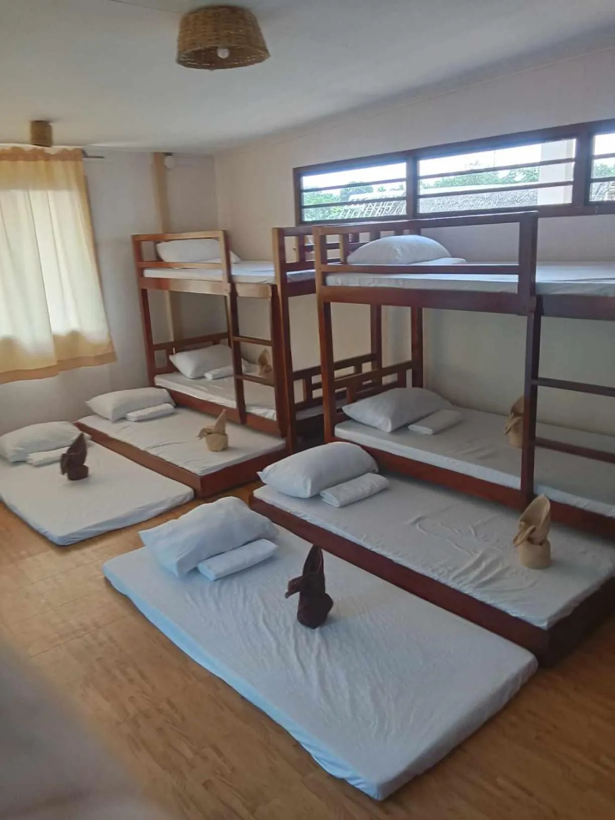 Bed in Camote's Lake Retreat