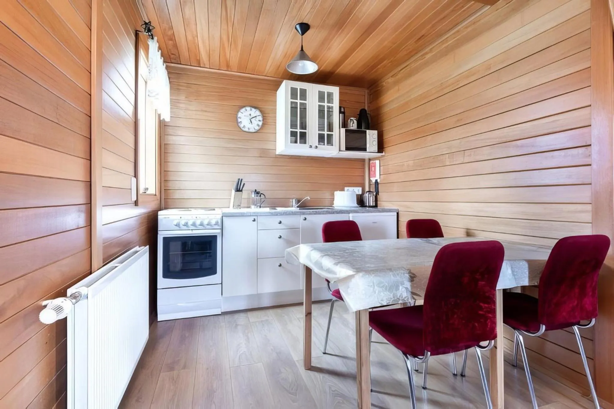 Kitchen or kitchenette in Mjoeyri Travel Holiday Homes