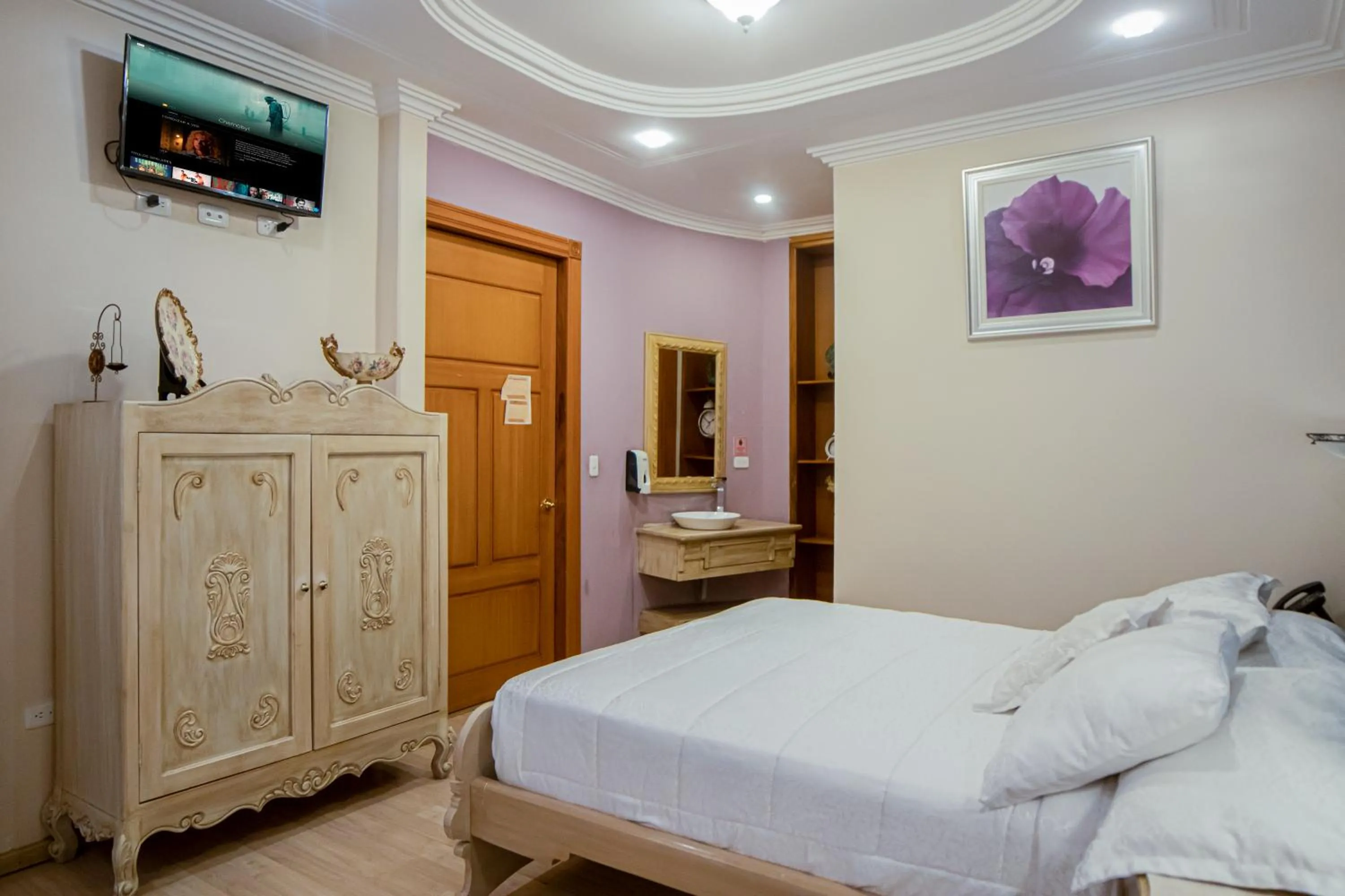 Bed in Hotel Boutique Casa Ruth en Cuenca