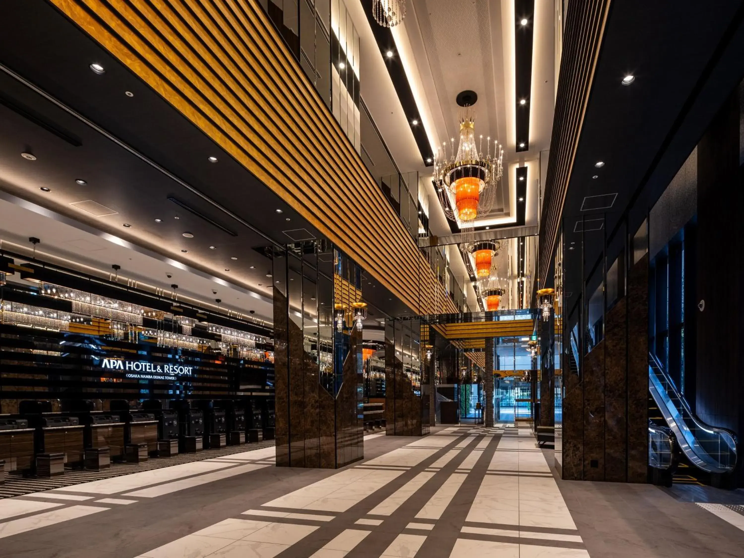 Lobby or reception in APA Hotel & Resort Osaka Namba Ekimae Tower Lobby or reception in APA Hotel & Resort Osaka Namba Ekimae Tower