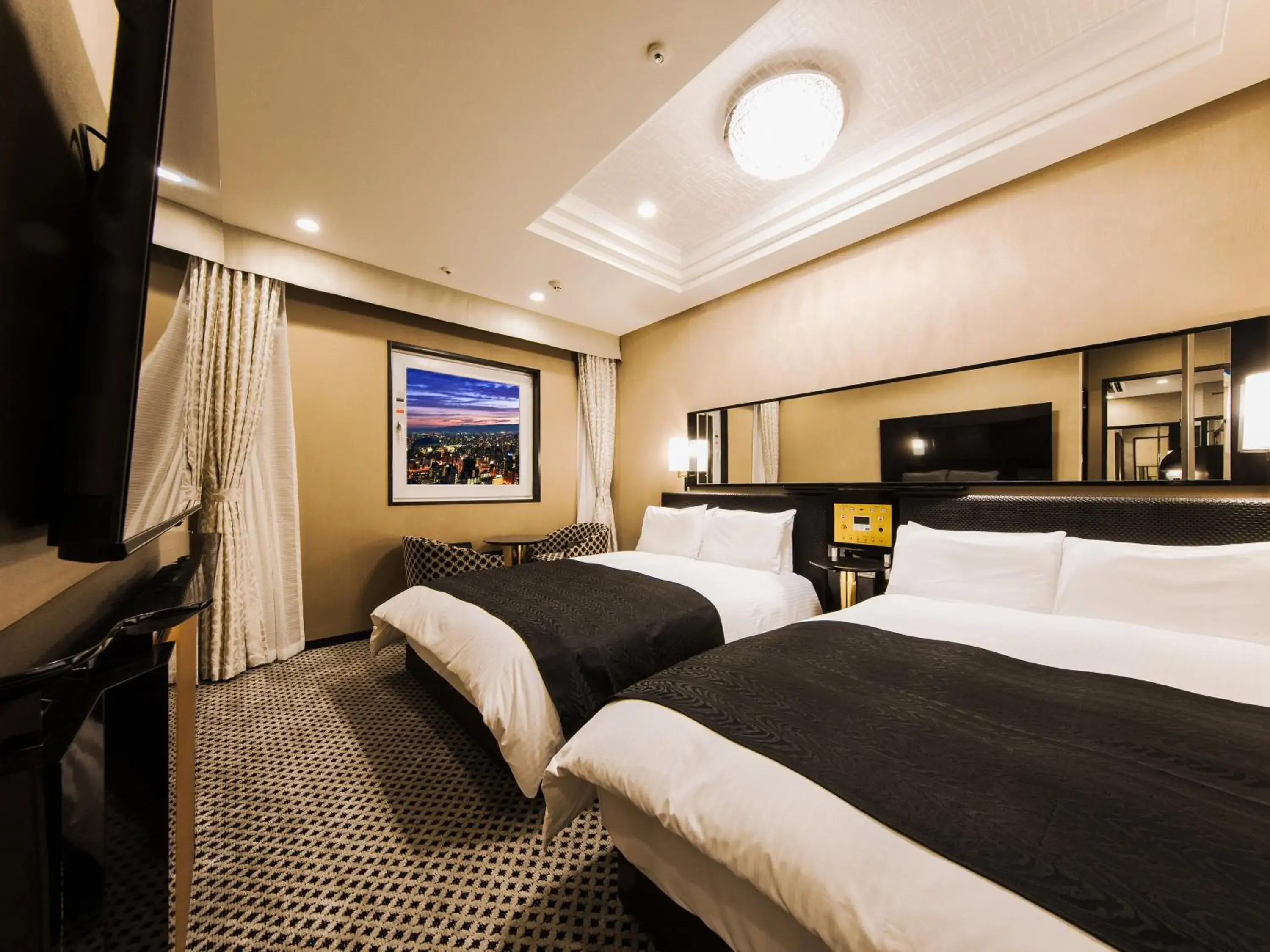 Photo of the whole room, Bed in APA Hotel & Resort Osaka Namba Ekimae Tower Photo of the whole room, Bed in APA Hotel & Resort Osaka Namba Ekimae Tower