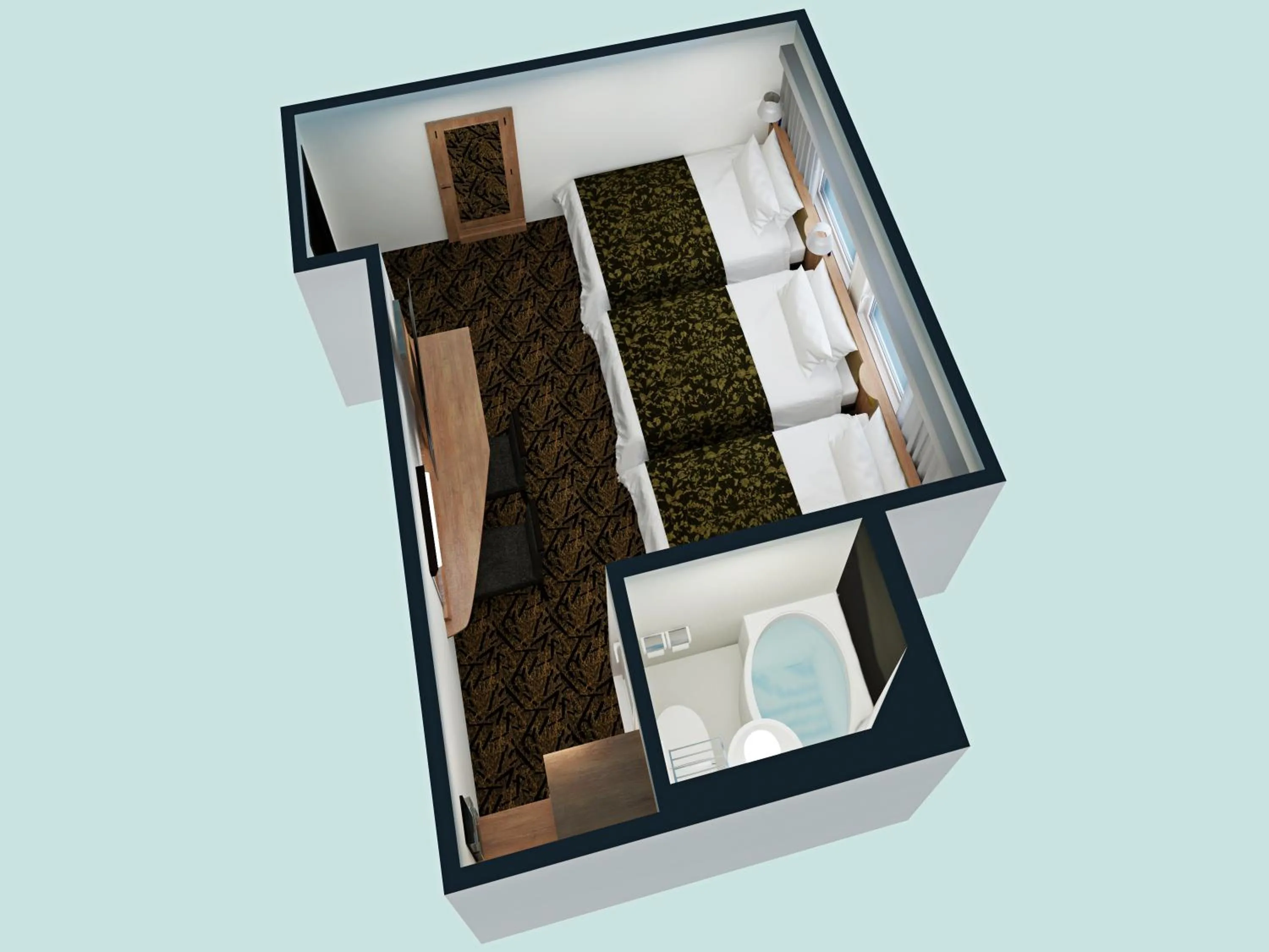 Photo of the whole room in APA Hotel & Resort Osaka Namba Ekimae Tower