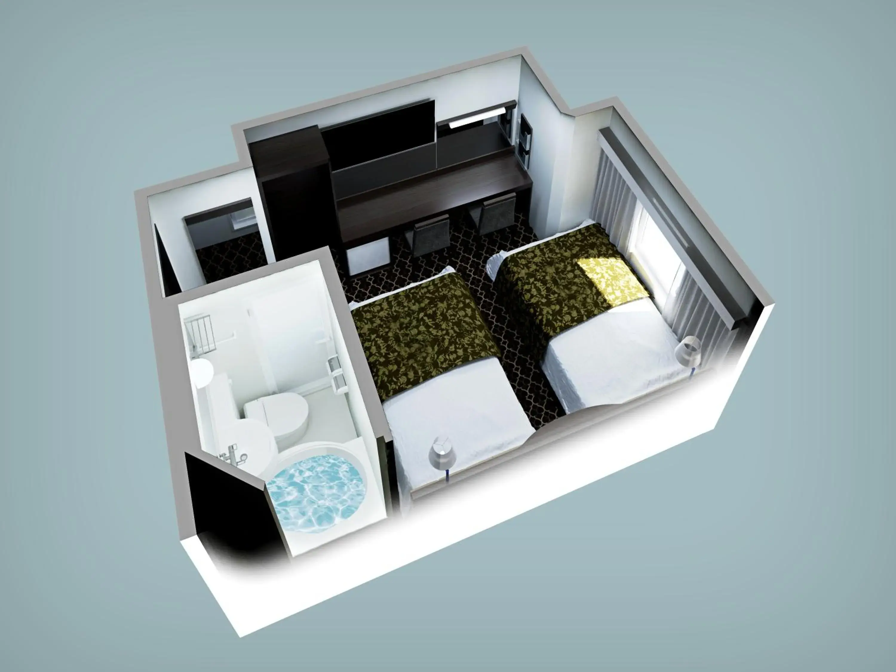 Photo of the whole room in APA Hotel & Resort Osaka Namba Ekimae Tower Photo of the whole room in APA Hotel & Resort Osaka Namba Ekimae Tower