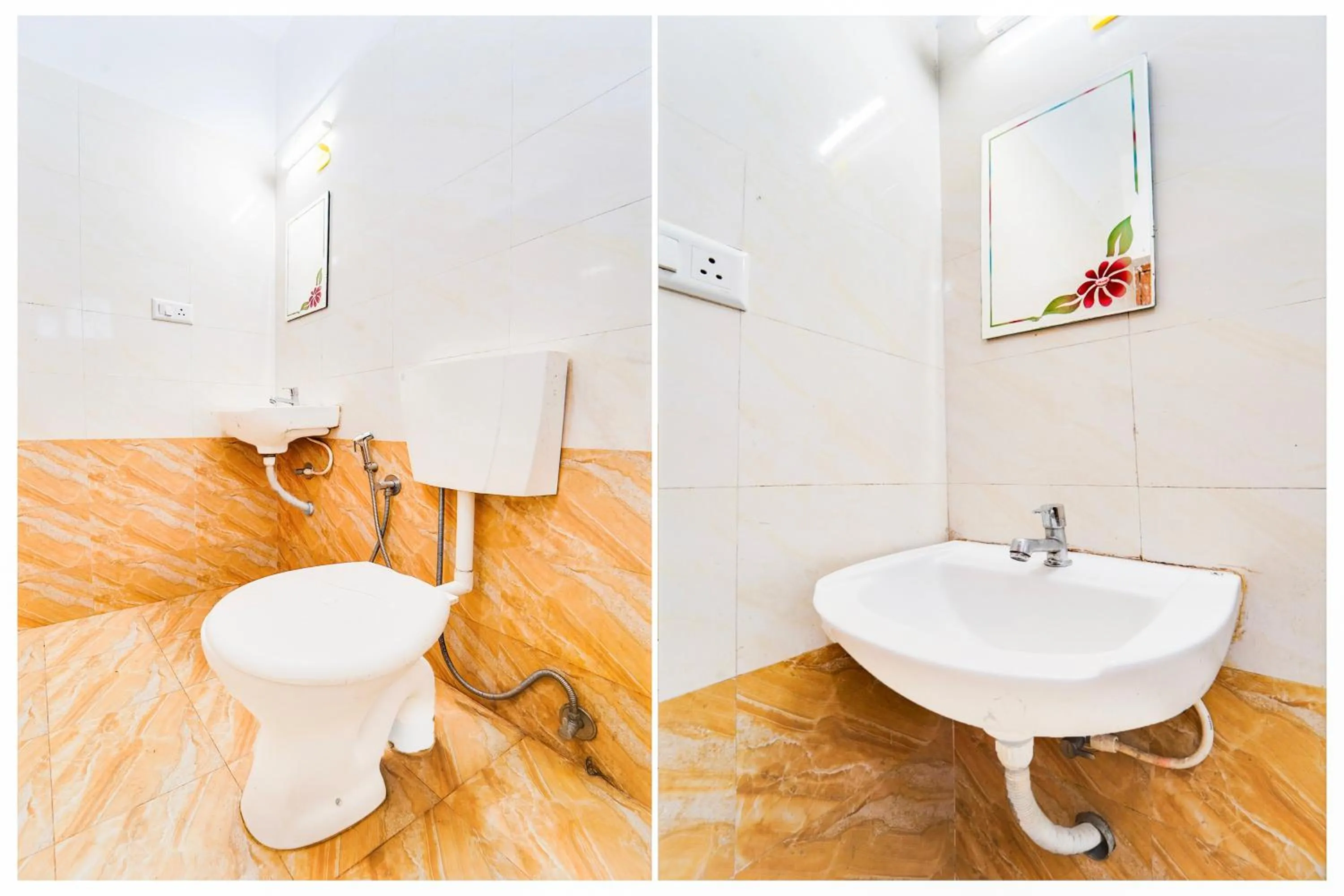 Bathroom in Hotel O Cheranelloor Aster Medicity Formerly Abriz Residency