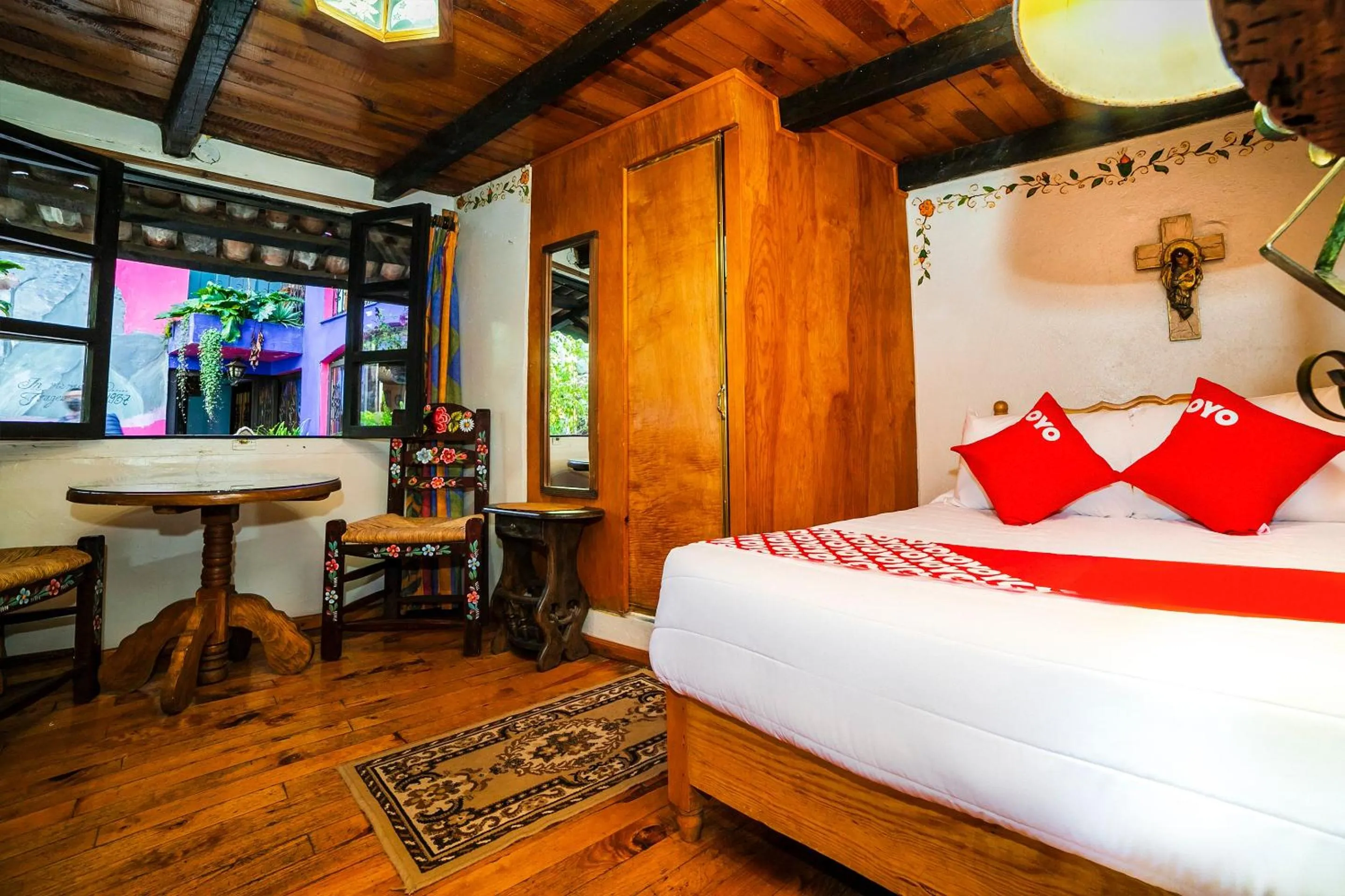 Bedroom, Bed in OYO Hotel El Mineral, Tlalpujahua