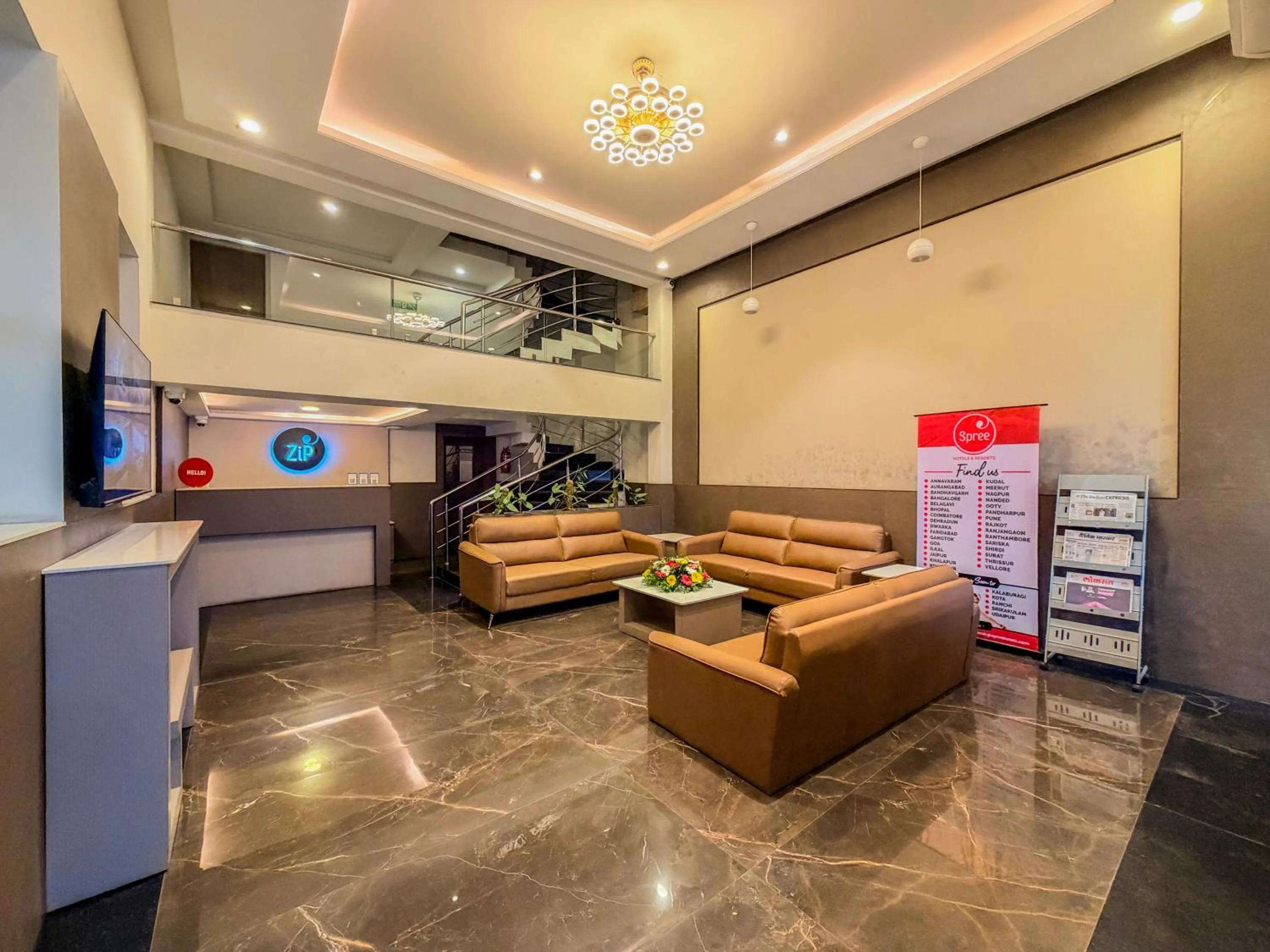 Lobby or reception in Zip by Spree Hotels Shirdi - Walkable Distance from Sai Baba Temple