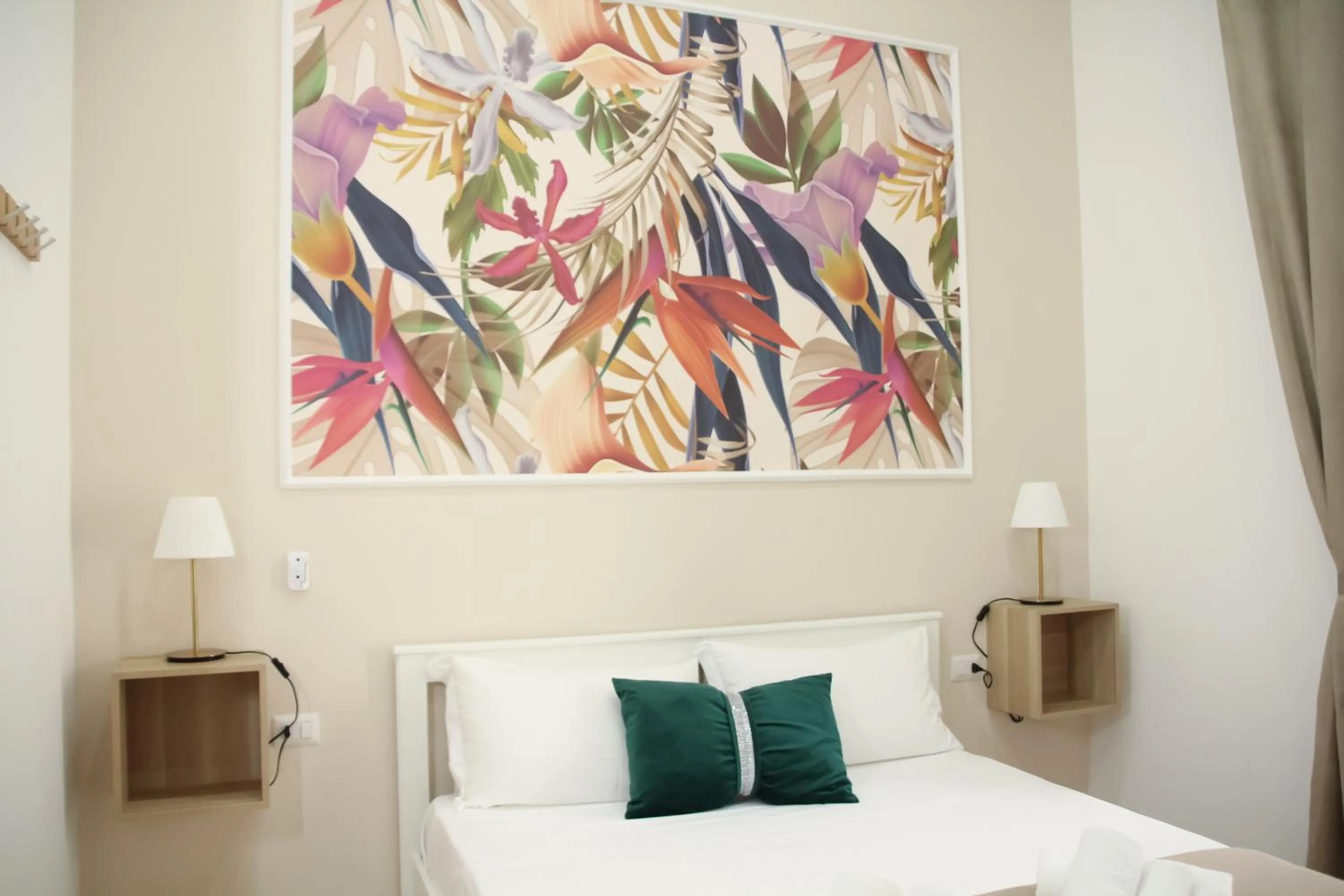 Decorative detail, Bed in VPM ROOMS central train station