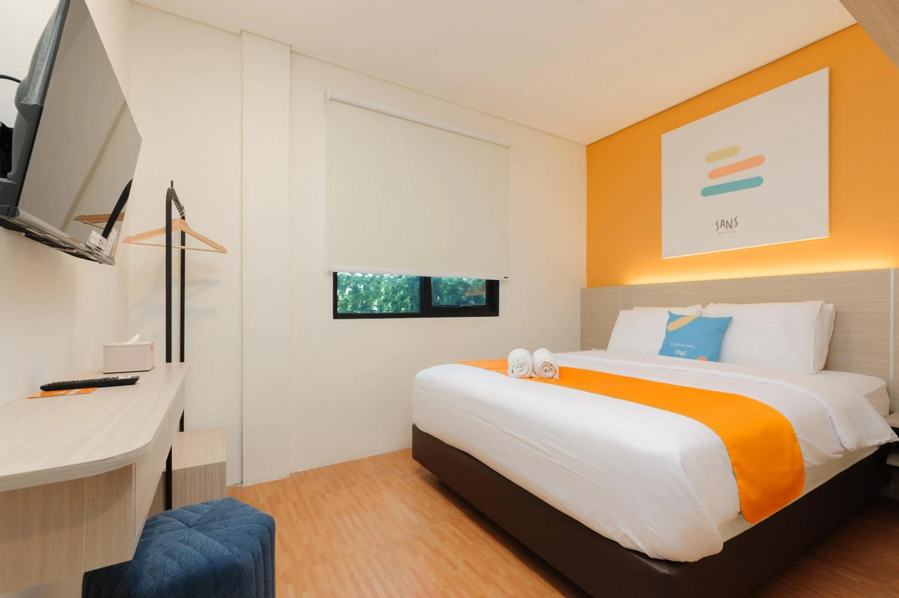 Bedroom, Bed in Sans Hotel Tajur Bogor