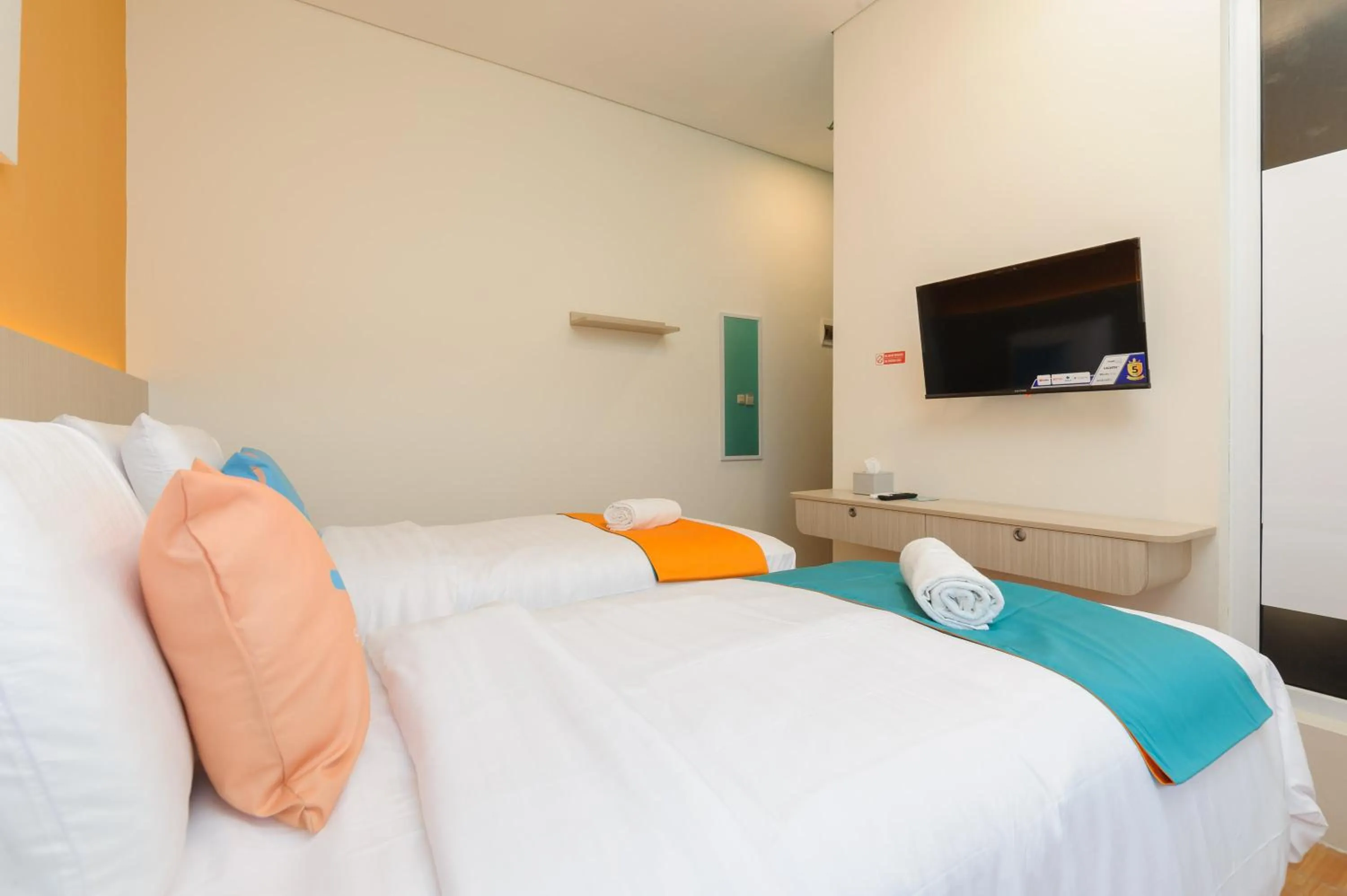 Bedroom, Bed in Sans Hotel Tajur Bogor