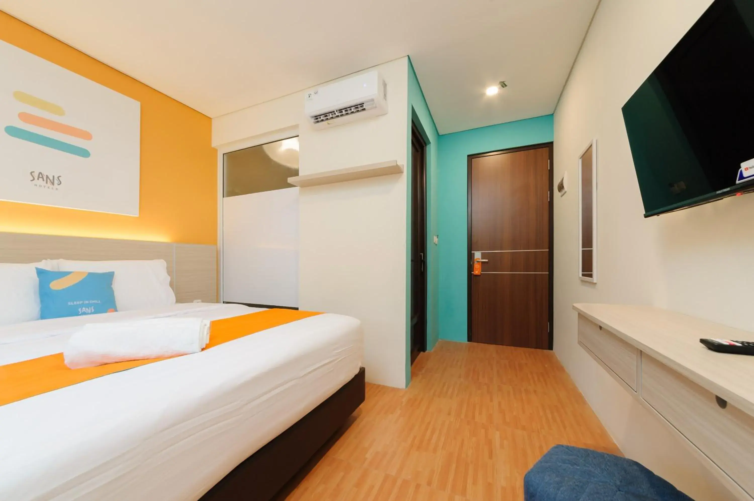 Bedroom, Bed in Sans Hotel Tajur Bogor Bedroom, Bed in Sans Hotel Tajur Bogor