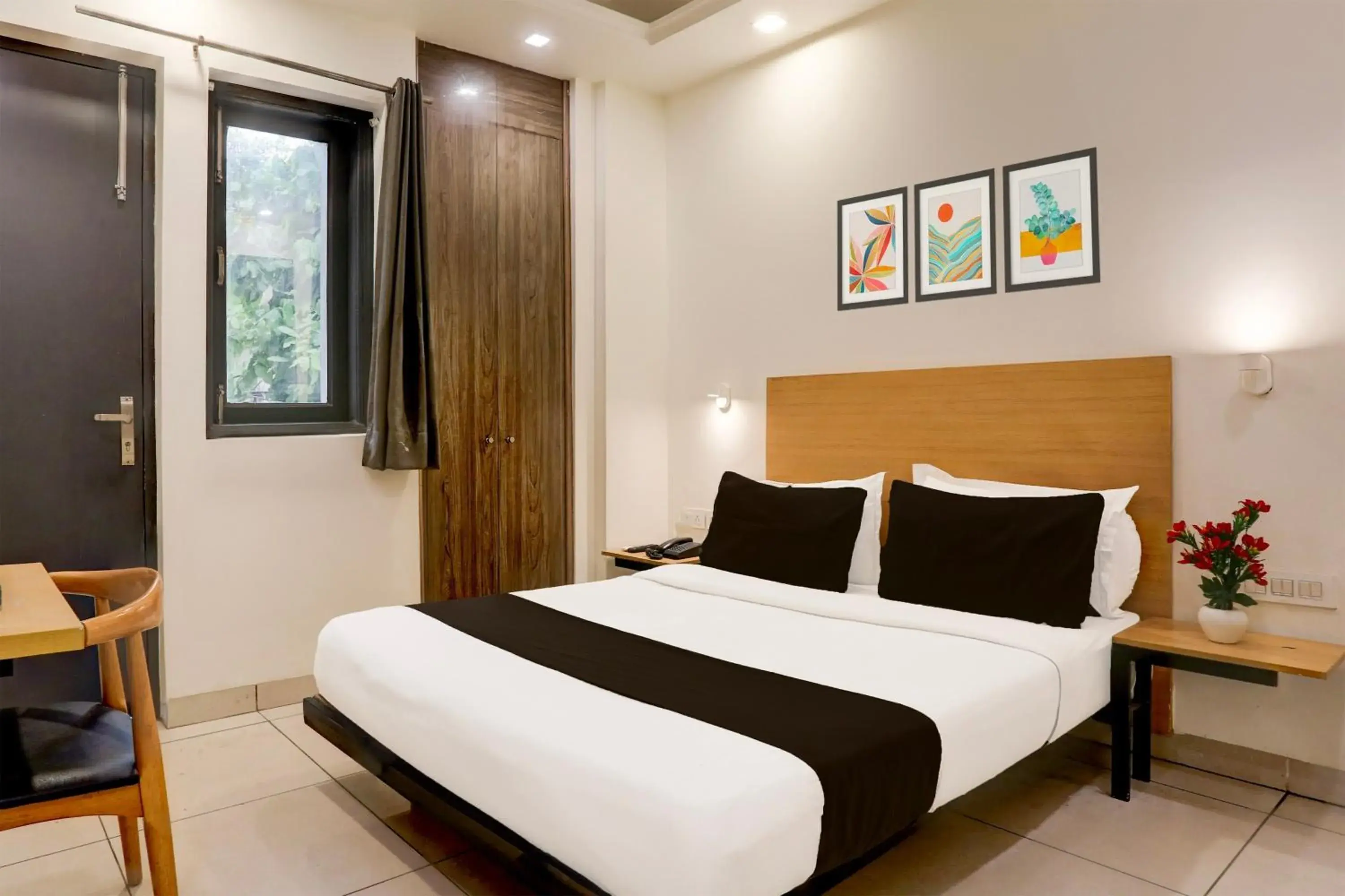 Bedroom, Bed in Super Townhouse Rohini Sector 18 Formerly Relic Stay Bedroom, Bed in Super Townhouse Rohini Sector 18 Formerly Relic Stay