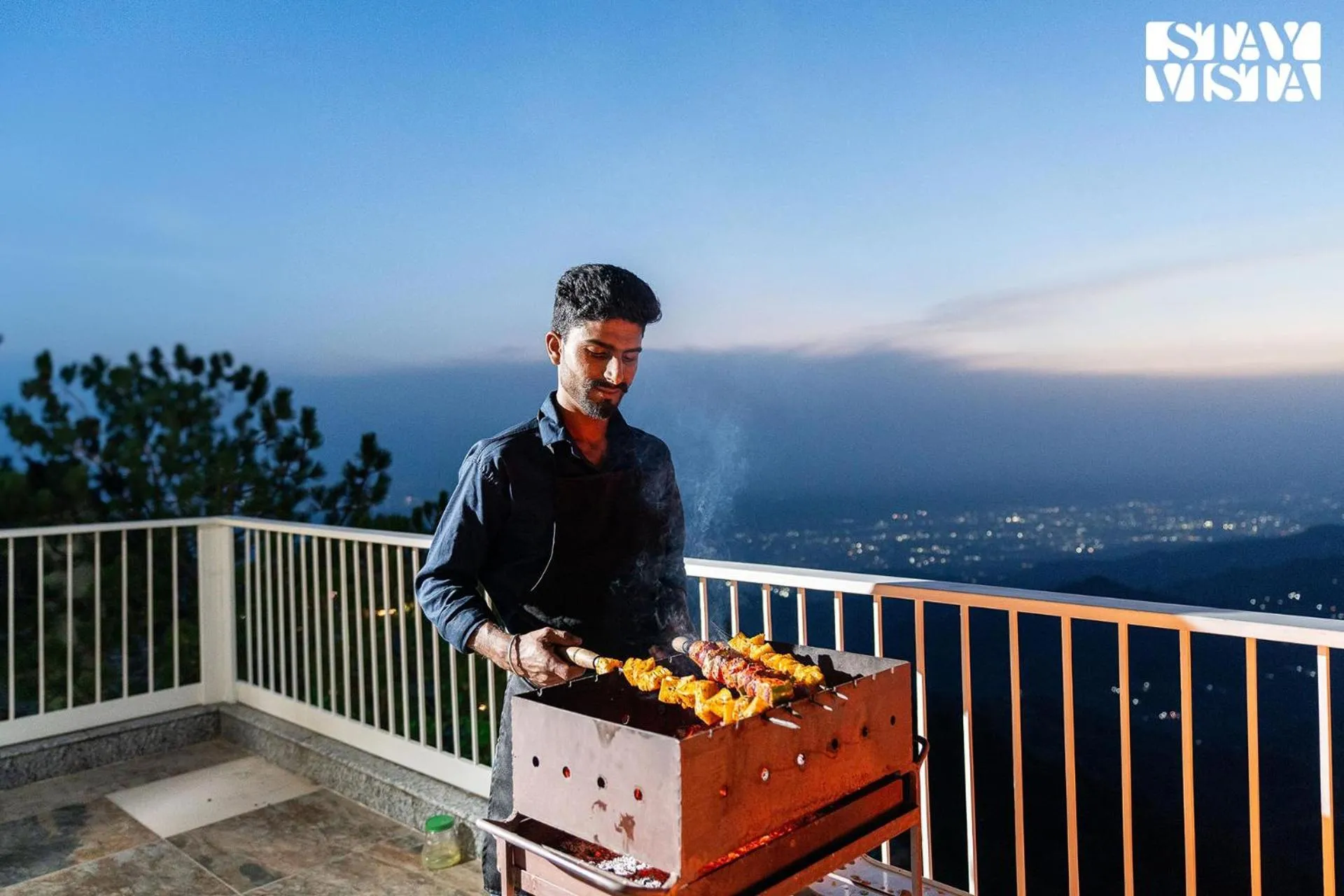 BBQ facilities in StayVista at The Rustic Retreat - 4BHK Valley View villa with Lawn, Bonfire