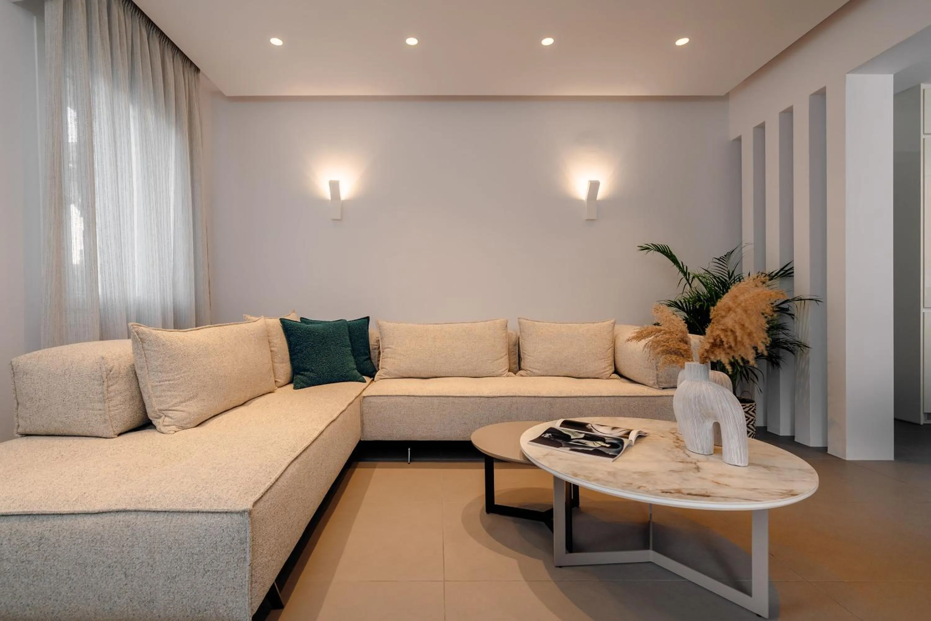Living room in Thalelion 3 bedroom Villas with private pool and Jacuzzi