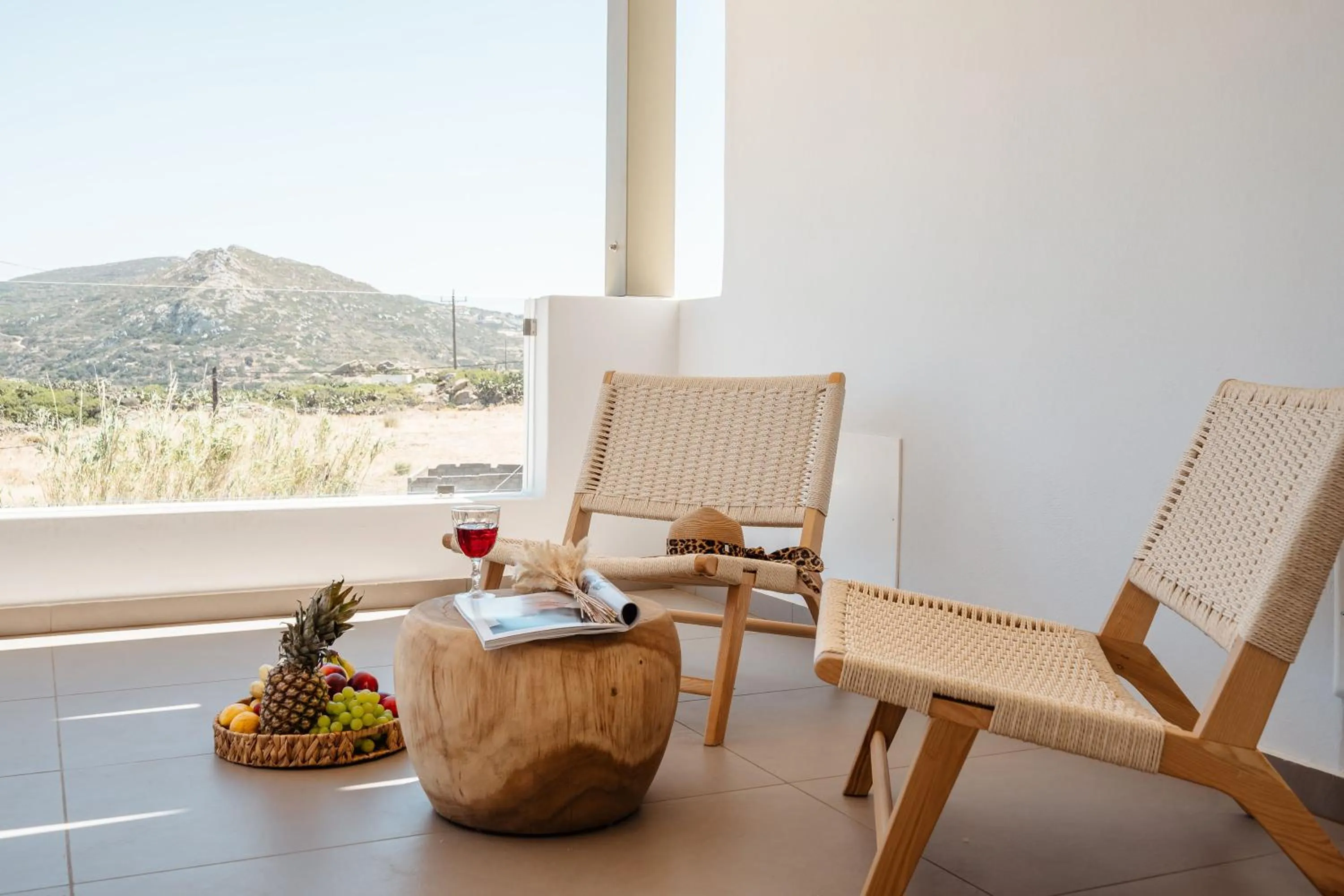 Patio in Thalelion 3 bedroom Villas with private pool and Jacuzzi