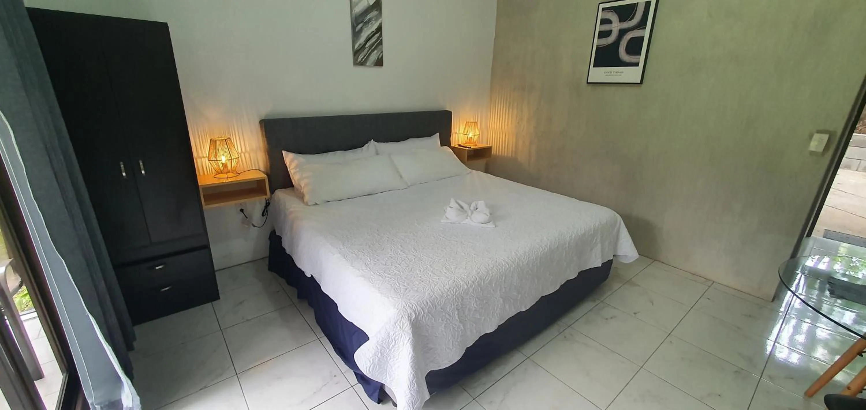 Bed in Cabañas Green House