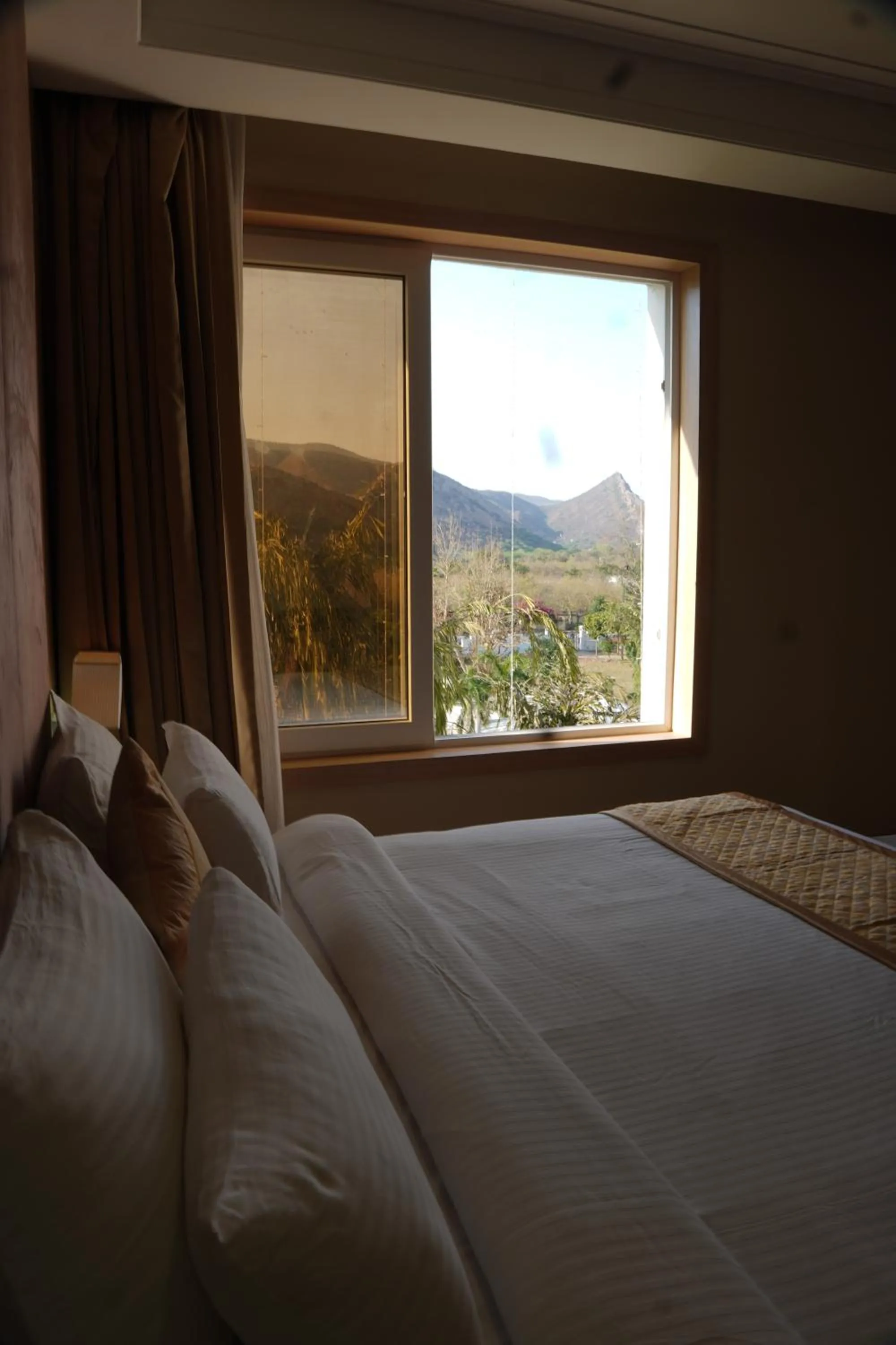 View (from property/room), Bed in Sagar Resort