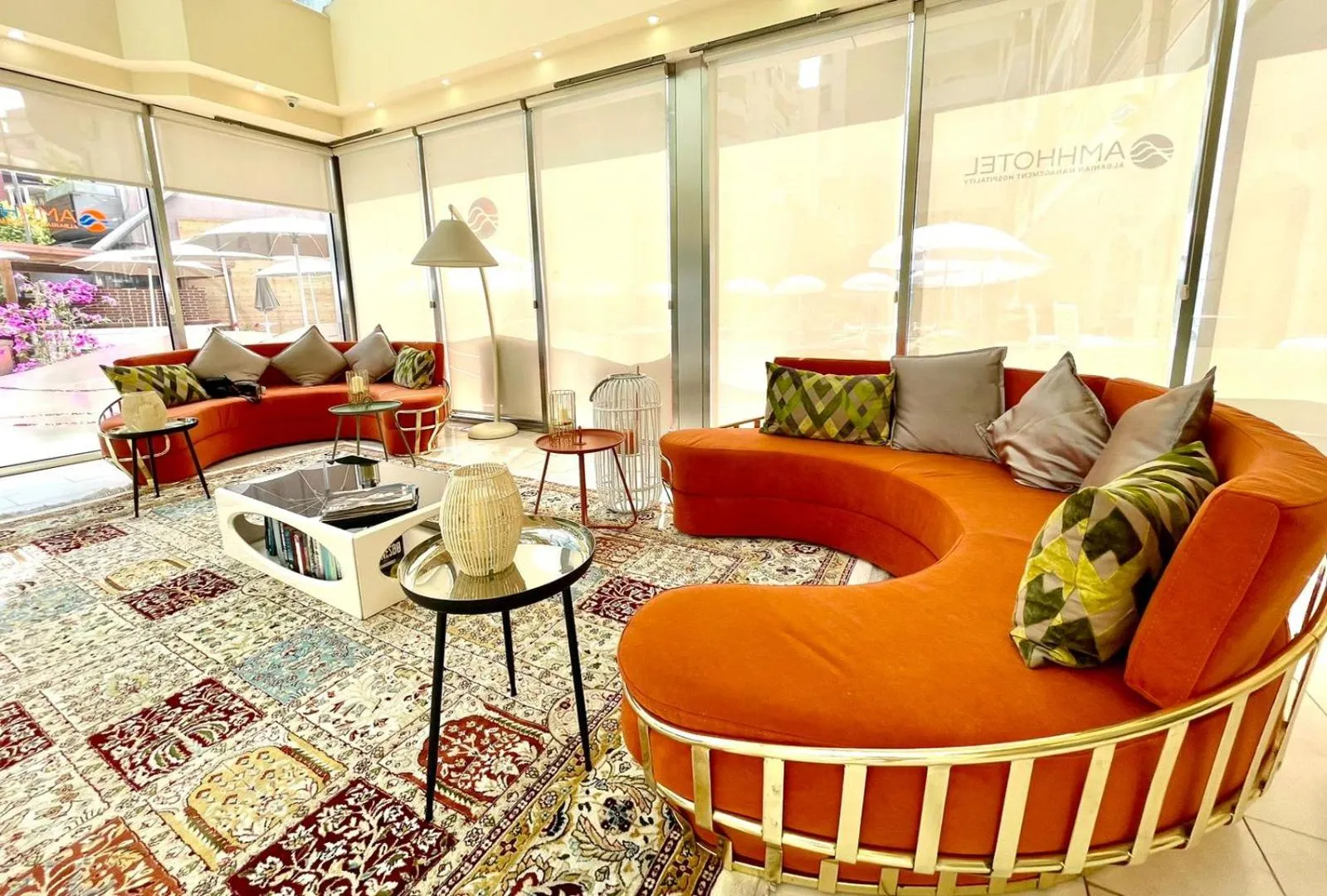 Seating area in AMH Hotel Durres