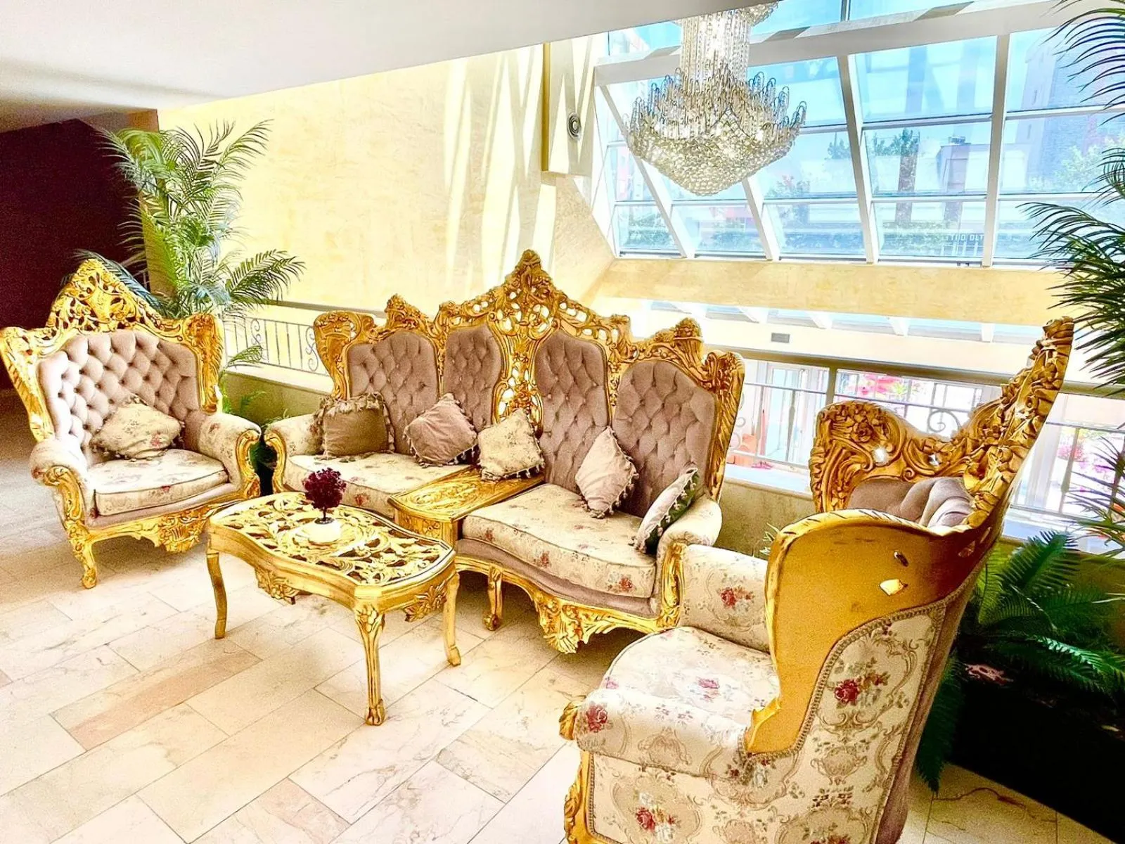 Seating area in AMH Hotel Durres