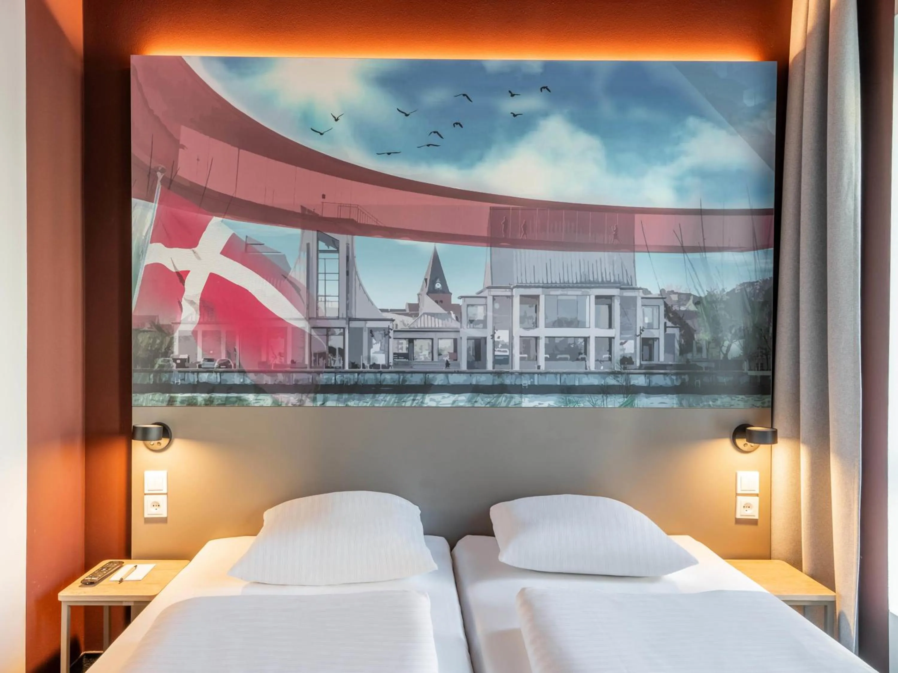 Photo of the whole room, Bed in B&B HOTEL Aalborg