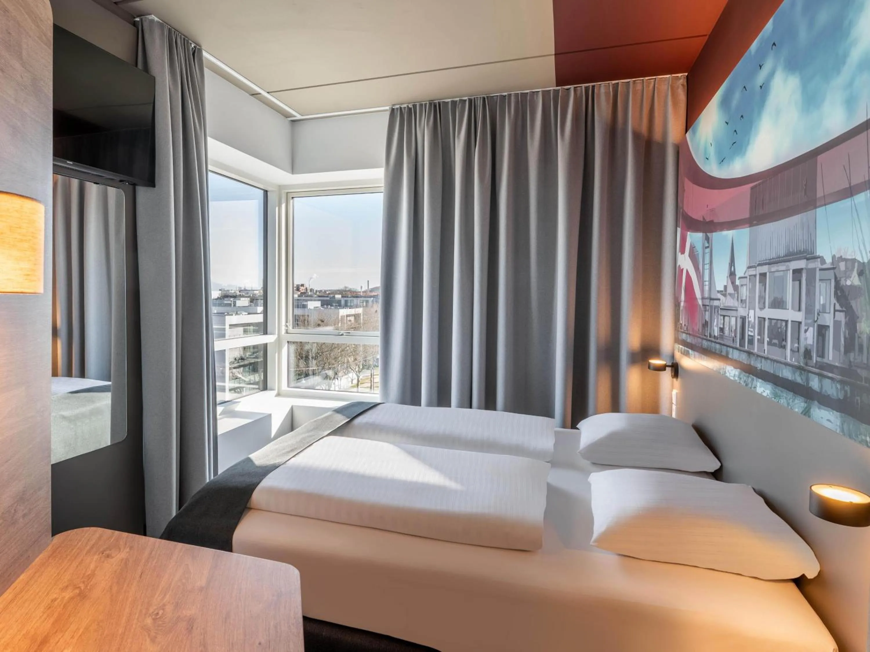 Photo of the whole room, Bed in B&B HOTEL Aalborg