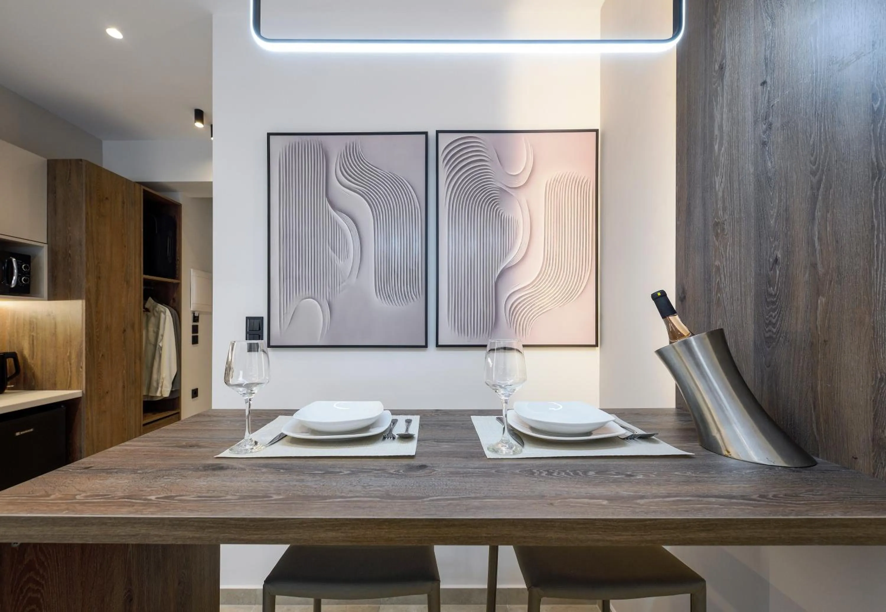 Dining area in Loena Luxury Suites