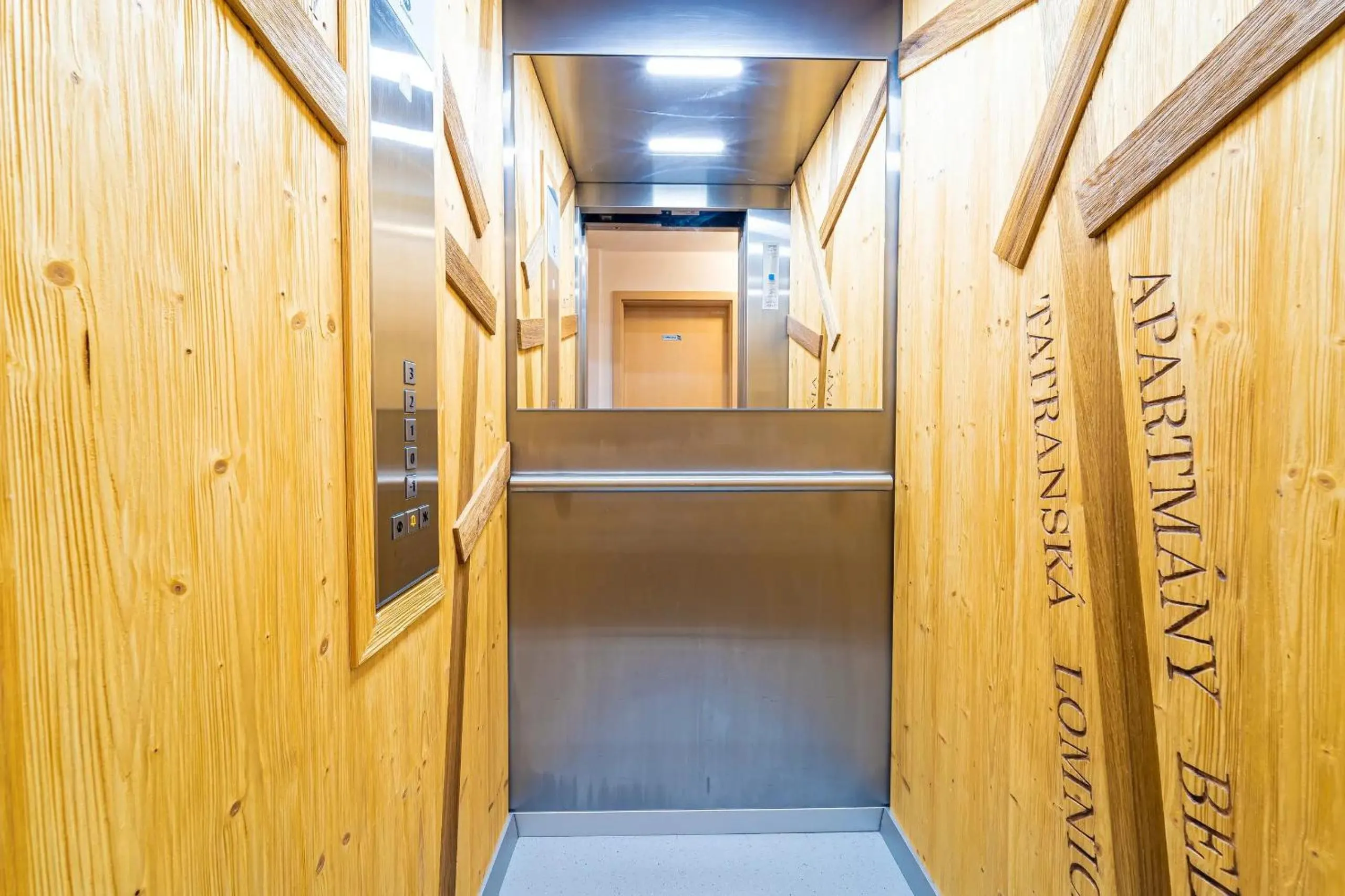 elevator in Aparthotel Belveder