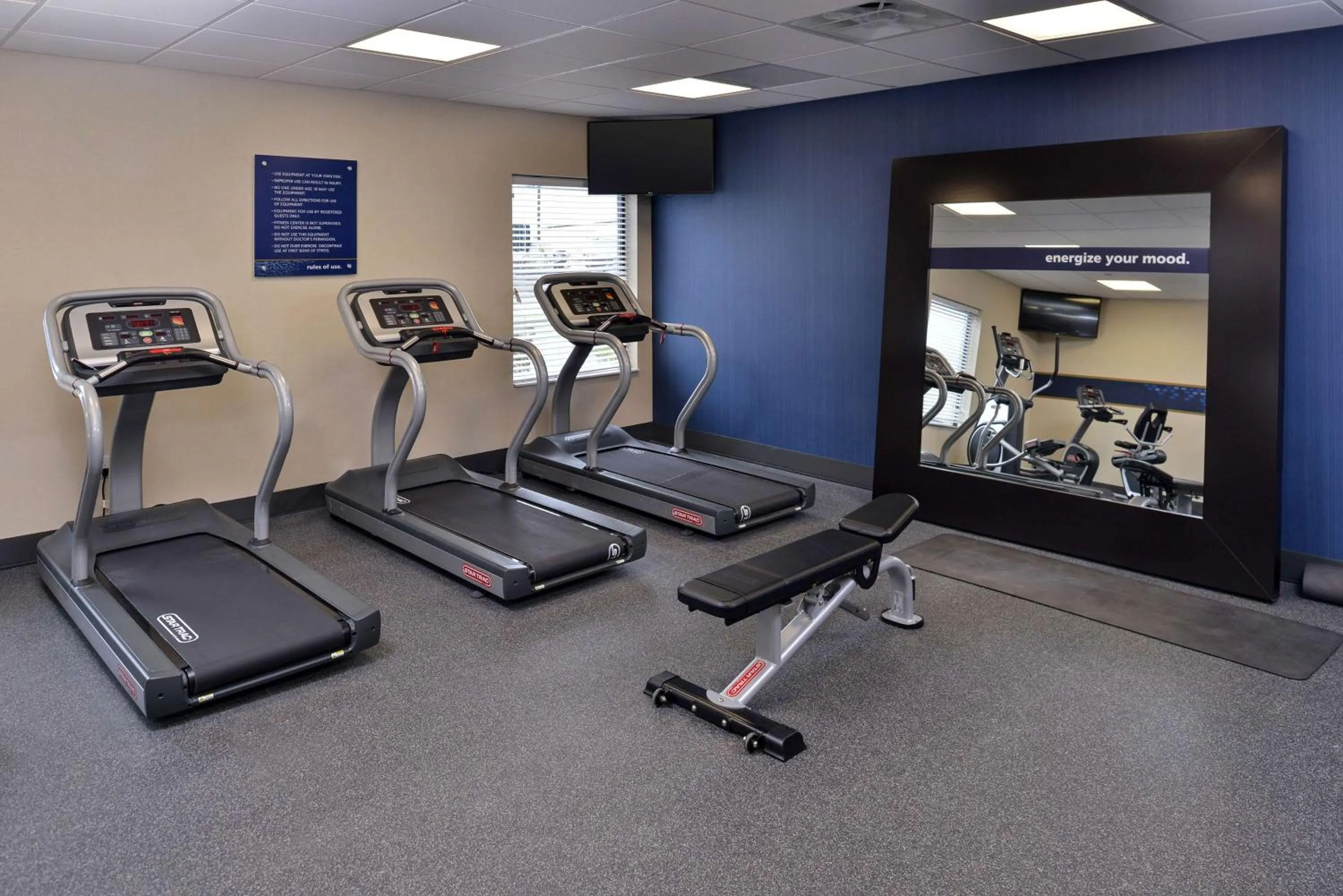 Fitness centre/facilities in Hampton Inn Broussard-Lafayette