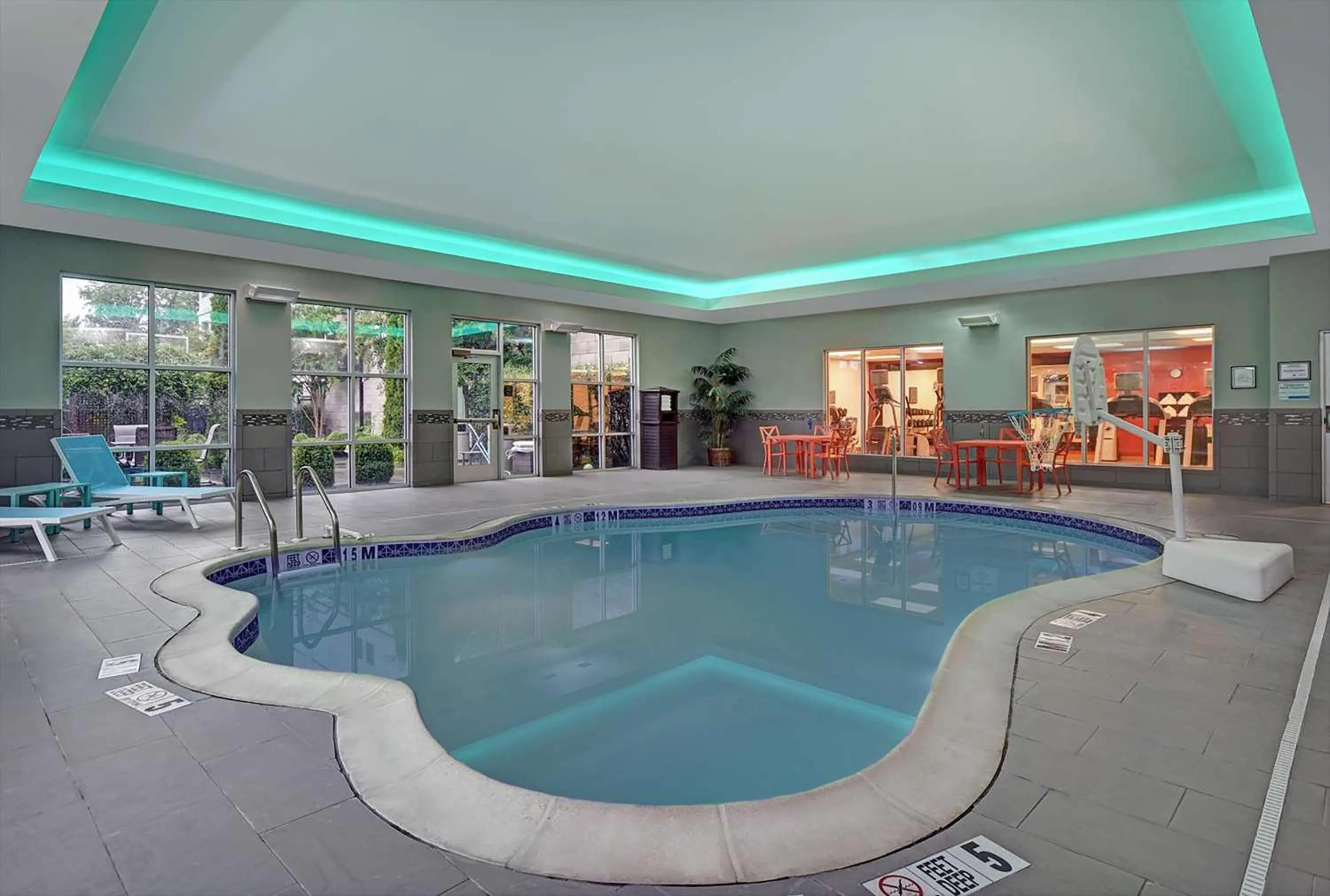 Pool view in Homewood Suites by Hilton Hamilton, NJ