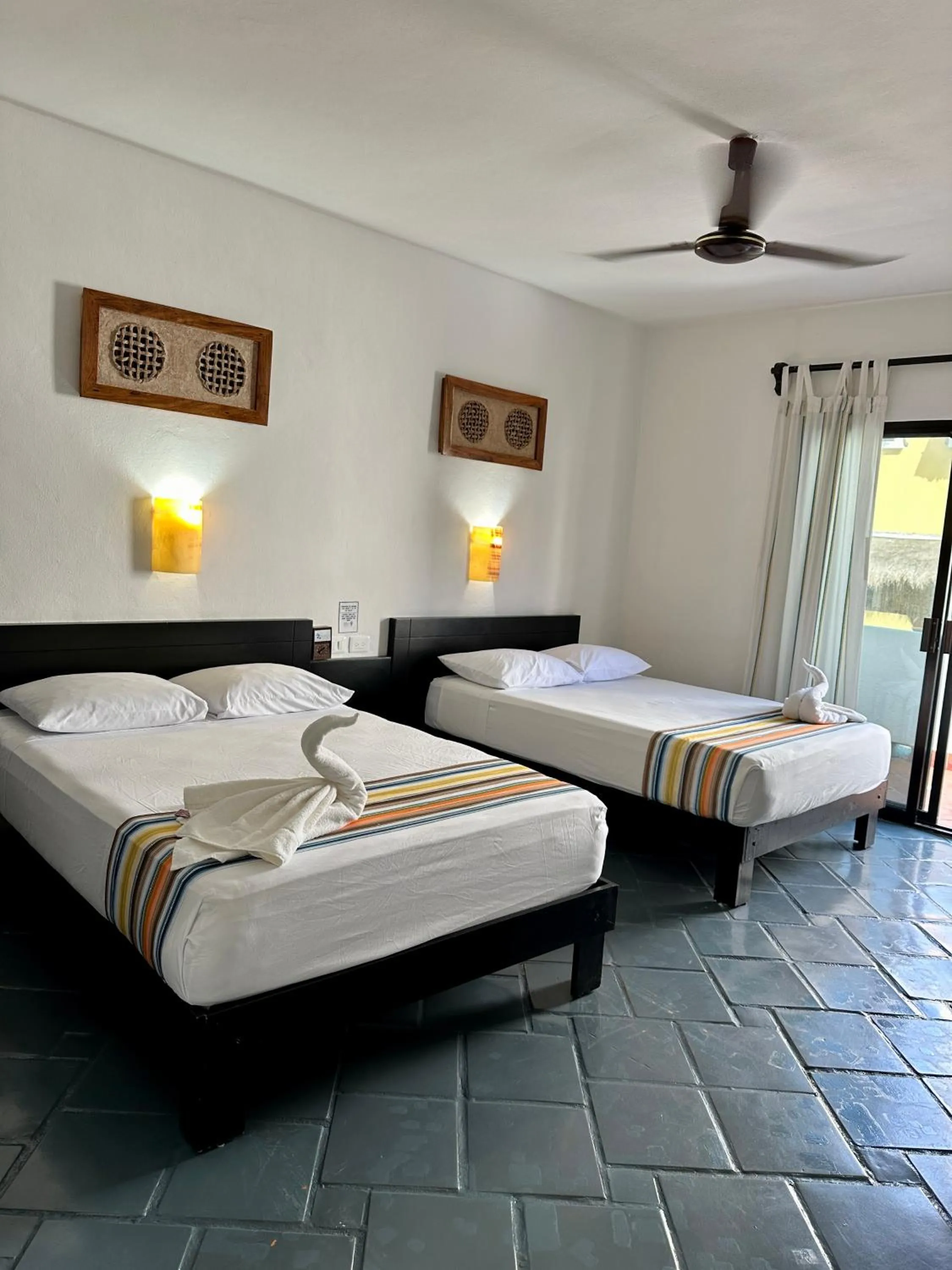 Bed in Hotel Plaza Nardos