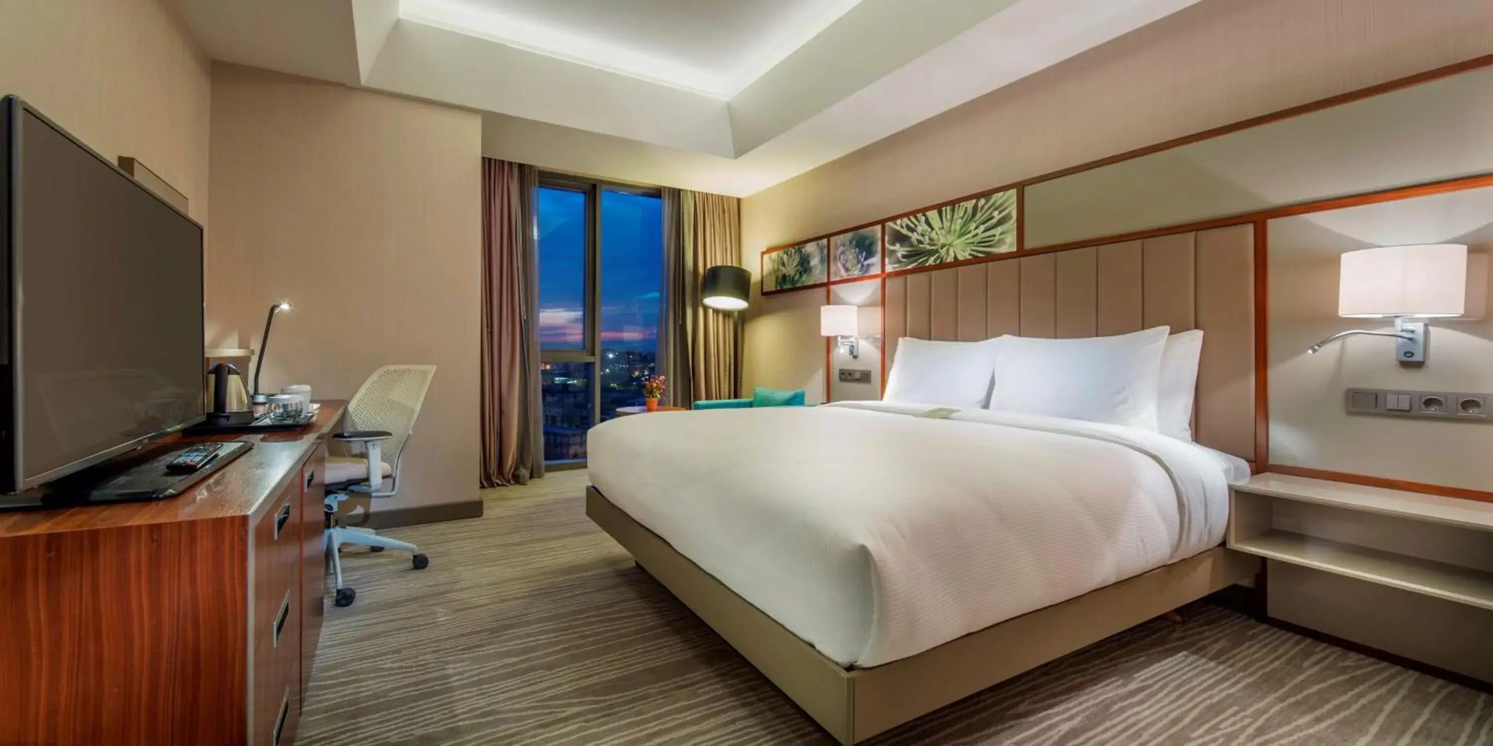 Bed in Hilton Garden Inn Istanbul Atatürk Airport Bed in Hilton Garden Inn Istanbul Atatürk Airport