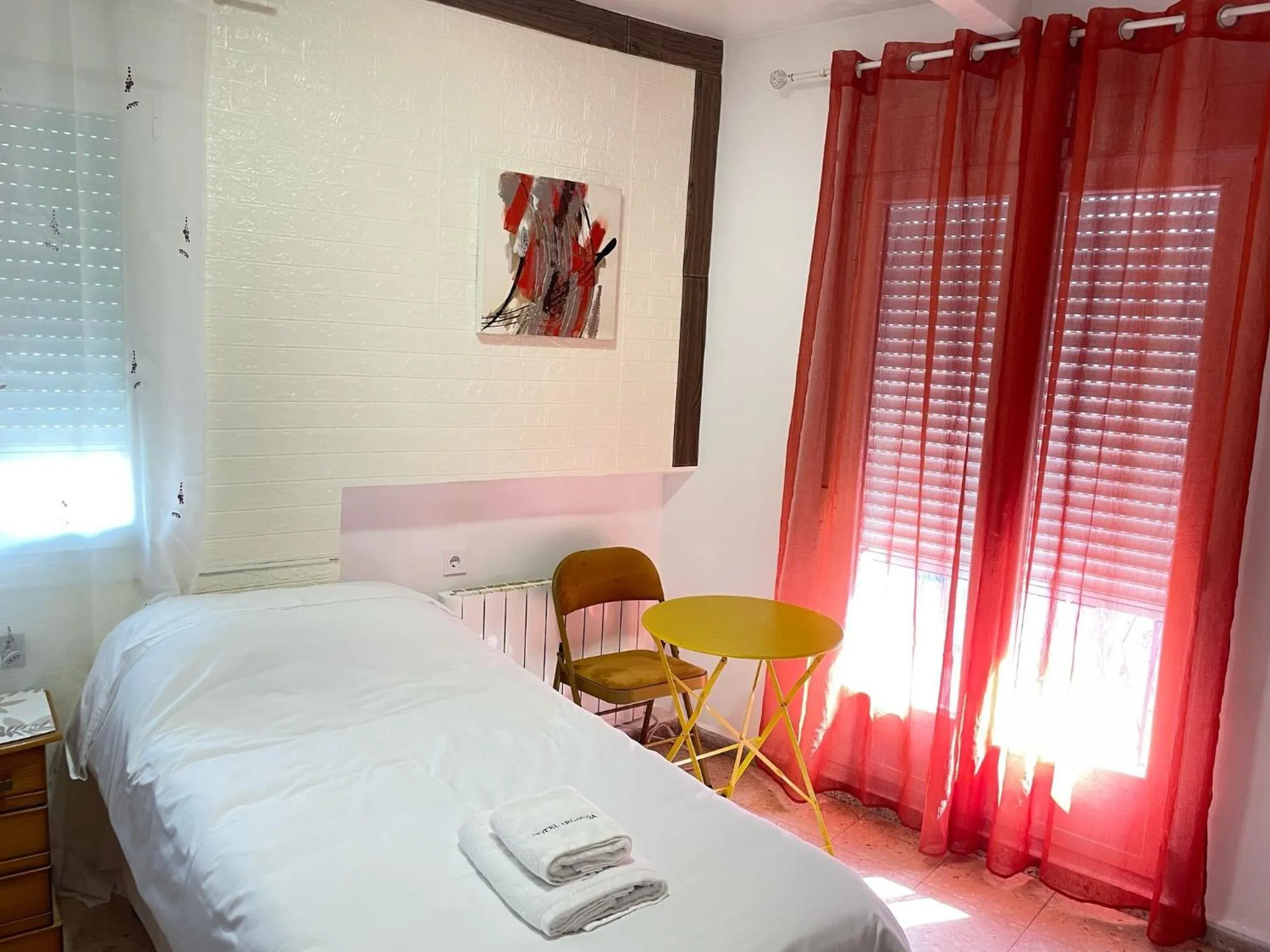 Bedroom, Bed in Hotel Arganda