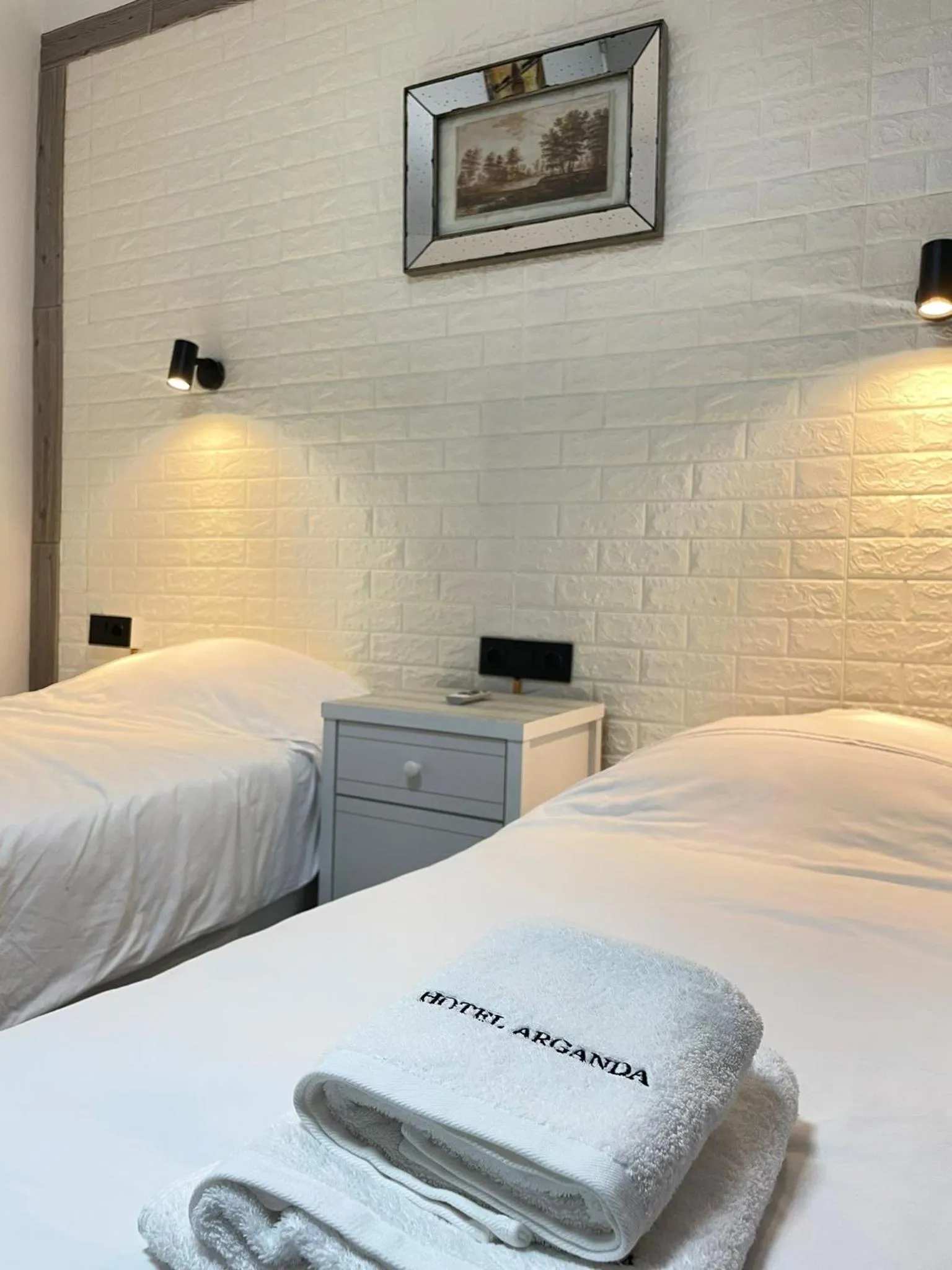 Bedroom, Bed in Hotel Arganda