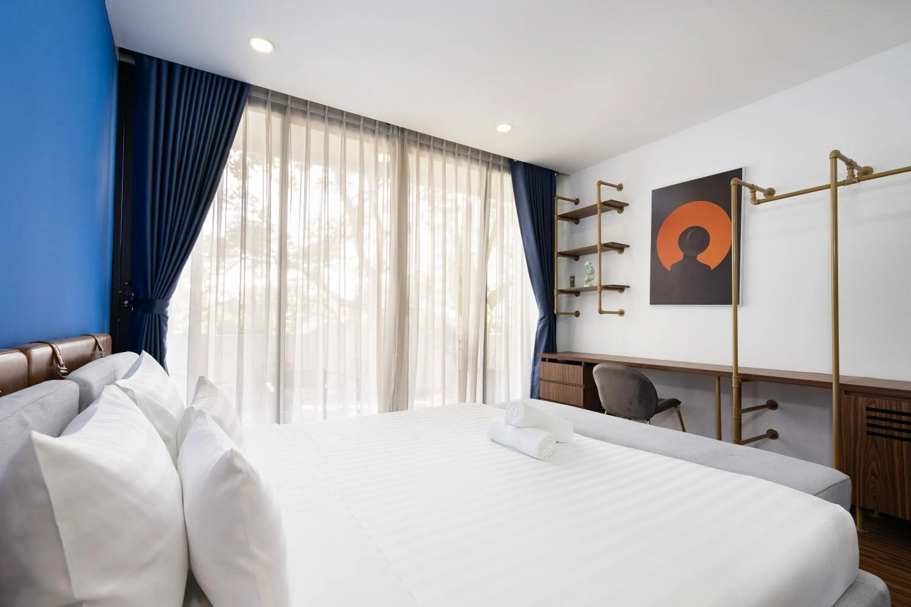 View (from property/room), Bed in Mari Queen Hotel - Suong Nguyet Anh
