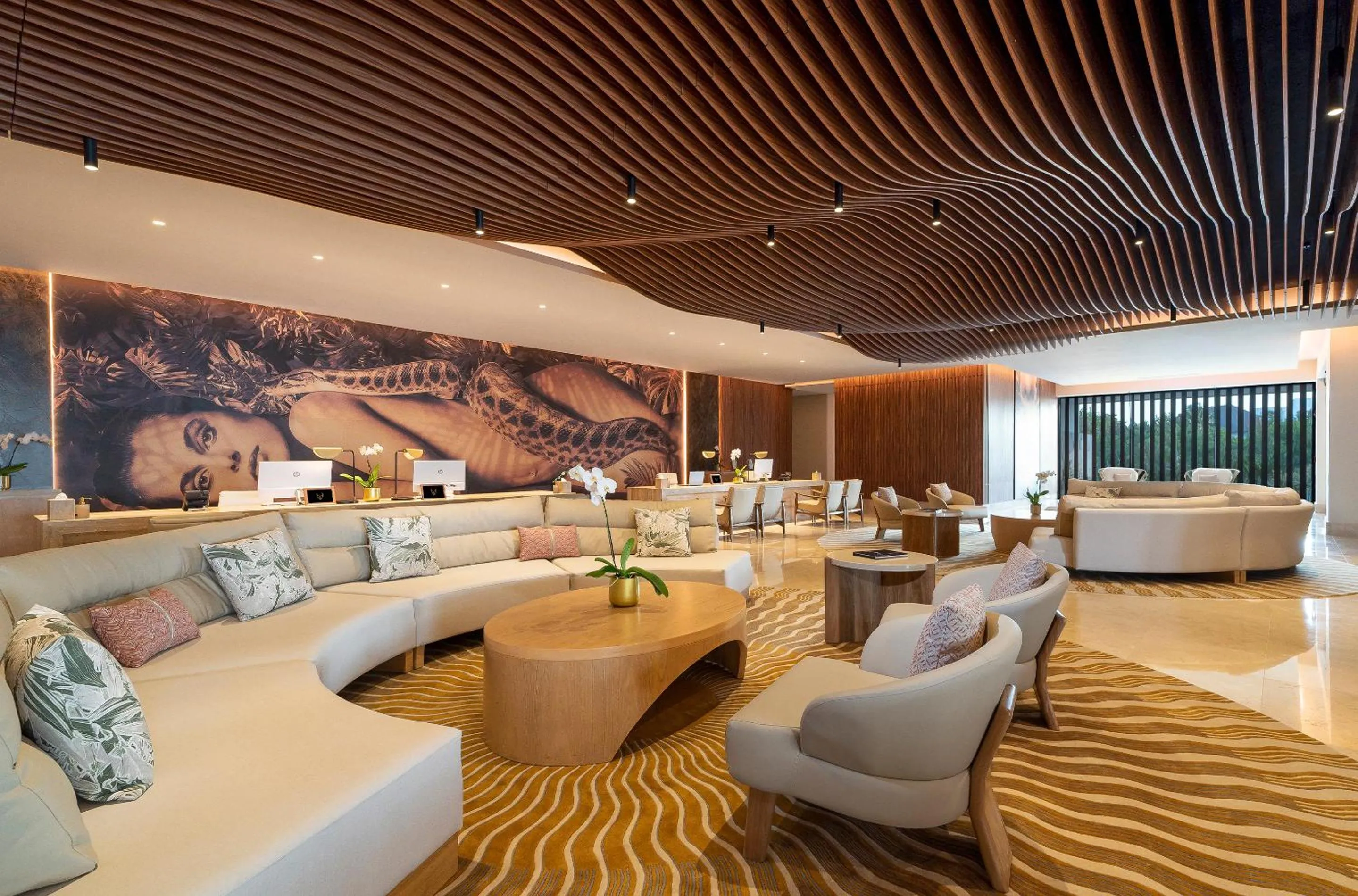 Living room in The Eden by Desire Riviera Maya All Inclusive - Couples Only