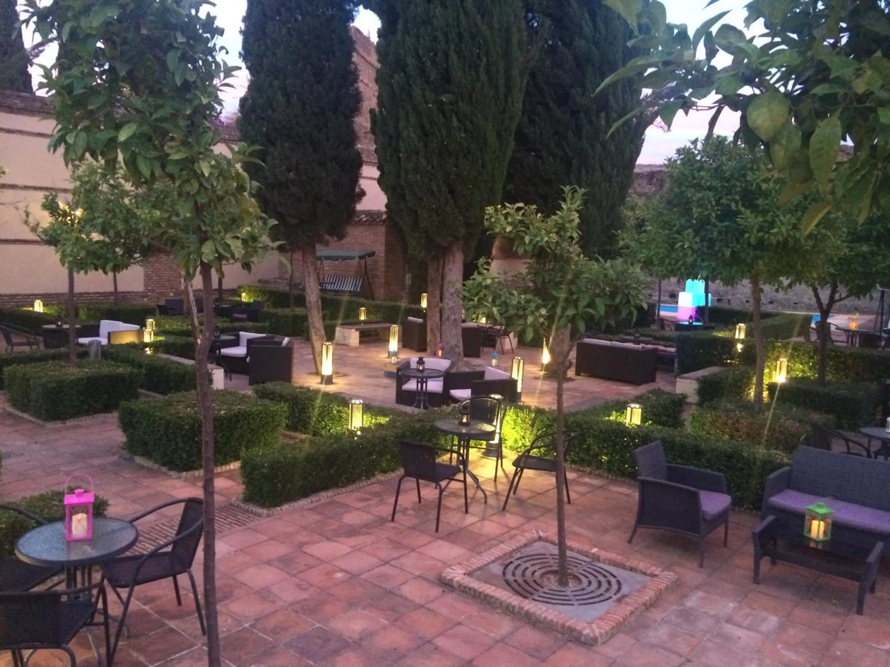 Garden view in Hospedería Convento de Santa Clara