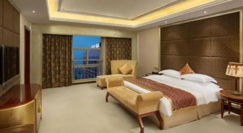 Bed in Yiyang Huatian Hotel Bed in Yiyang Huatian Hotel