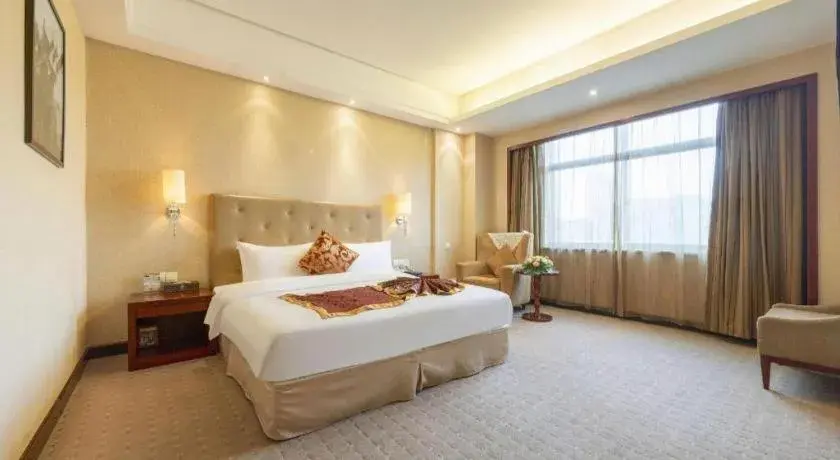 Bed in Yiyang Huatian Hotel Bed in Yiyang Huatian Hotel