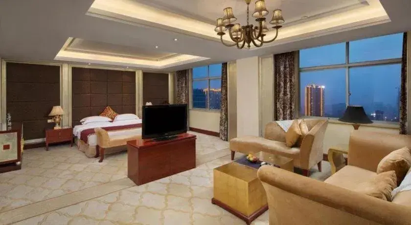 Bed in Yiyang Huatian Hotel Bed in Yiyang Huatian Hotel