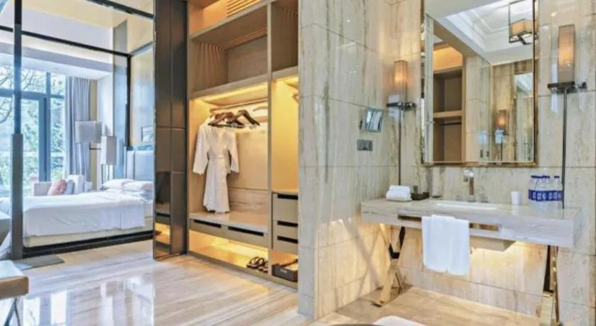 Bed in The Mulian Urban Resort Hotels Huadu