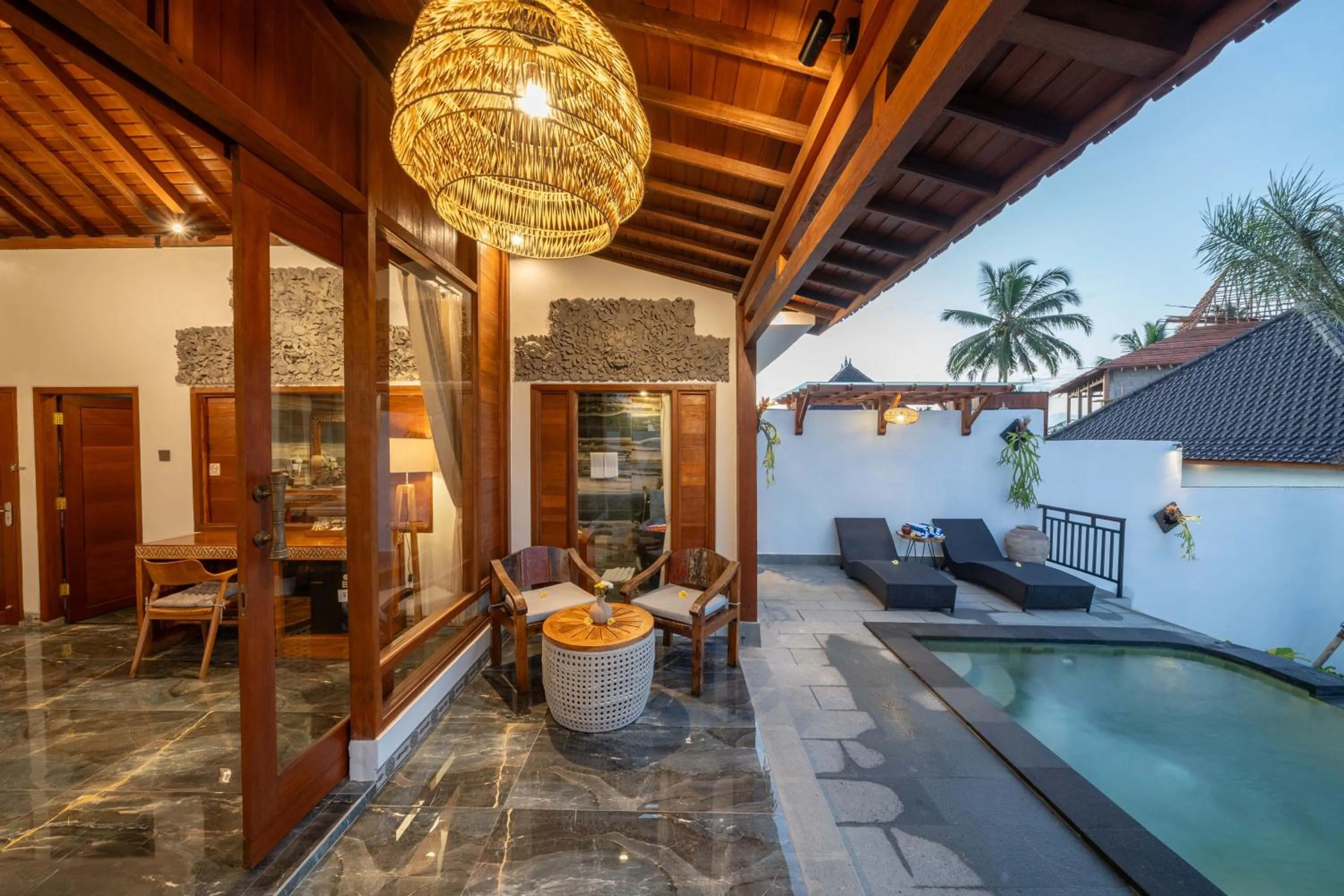 Pool view in Maddu Suites