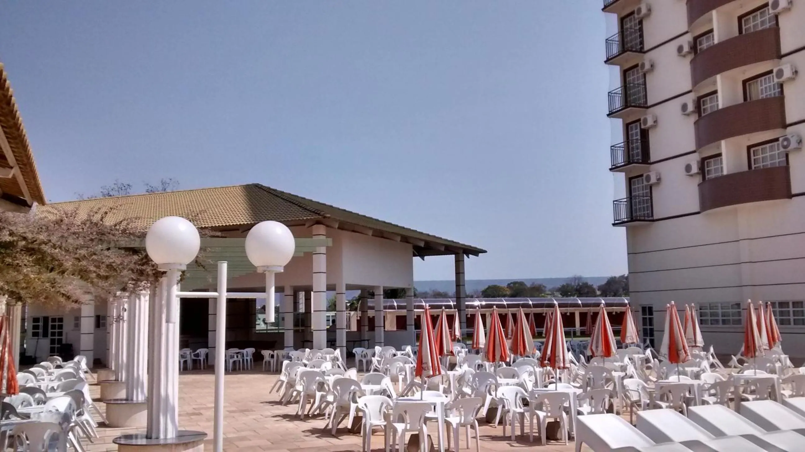 Patio in Exclusive Residence Thermas Diroma