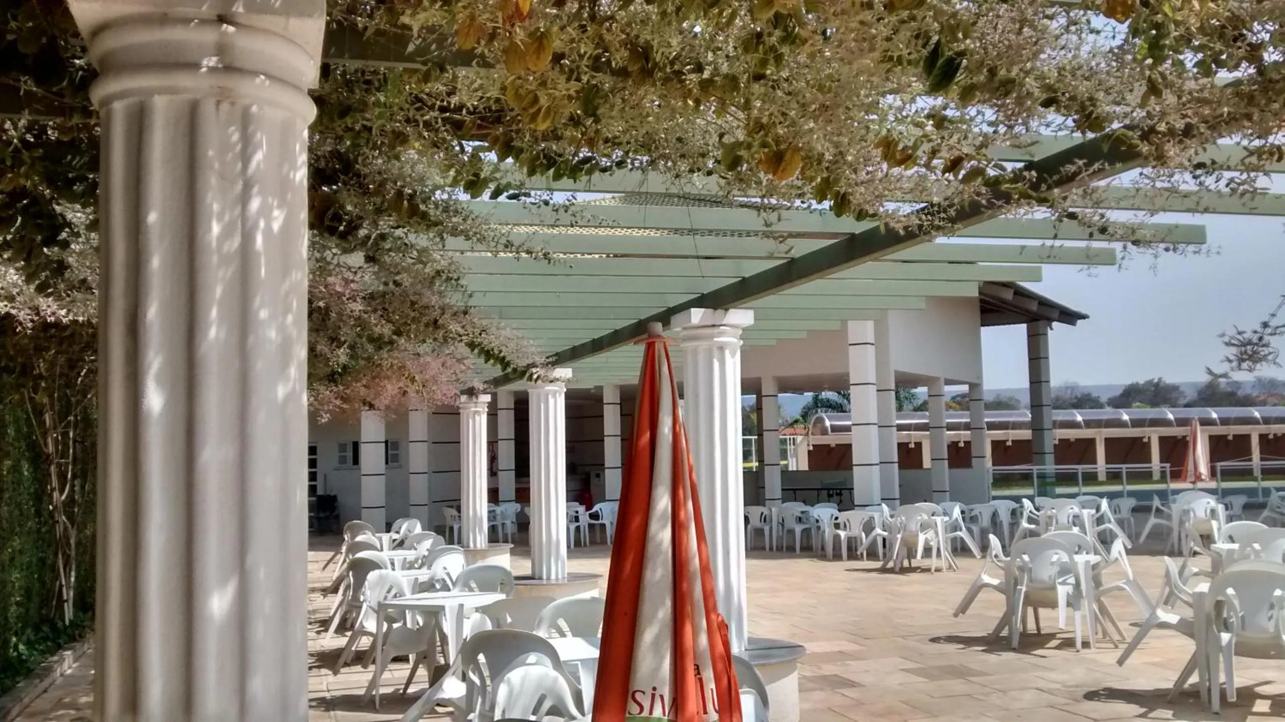 Patio in Exclusive Residence Thermas Diroma