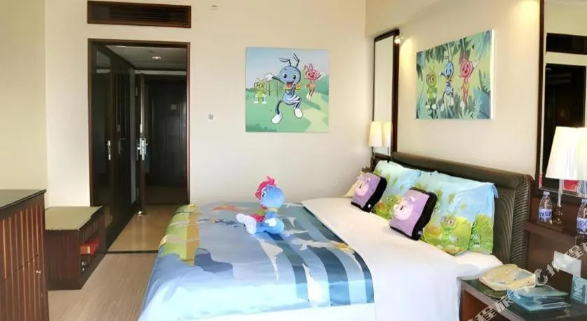 Bed in Seaview Gleetour Hotel Shenzhen Eastwing building