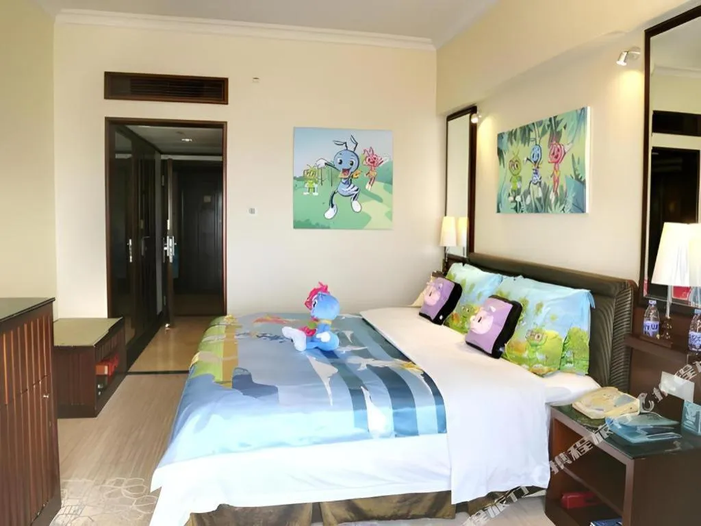 Bed in Seaview Gleetour Hotel Shenzhen Eastwing building