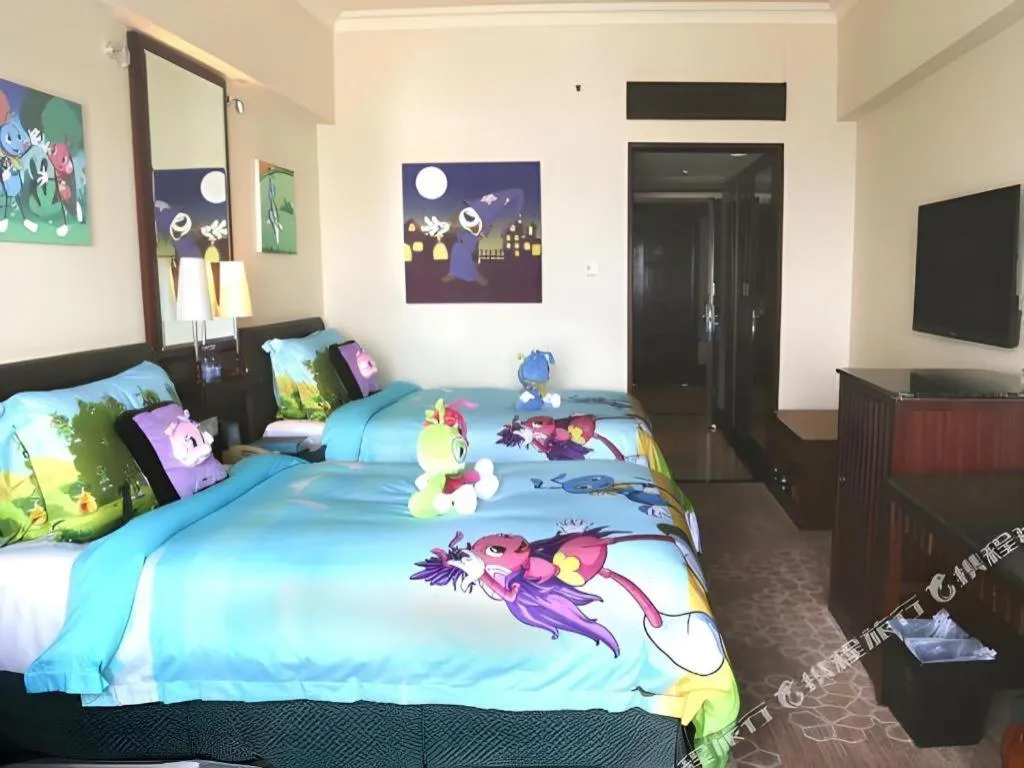 Bed in Seaview Gleetour Hotel Shenzhen Eastwing building