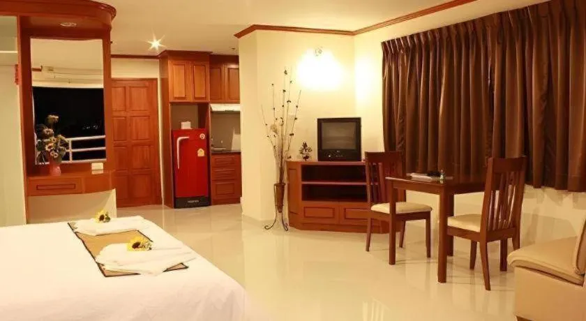 Bed in Phu View Talay Resort