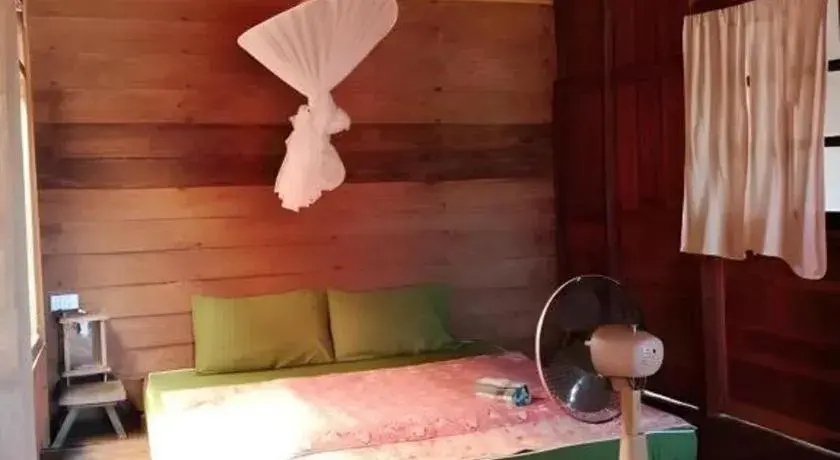 Bed in Baan ChanKhiang at ChiangKhan Bed in Baan ChanKhiang at ChiangKhan