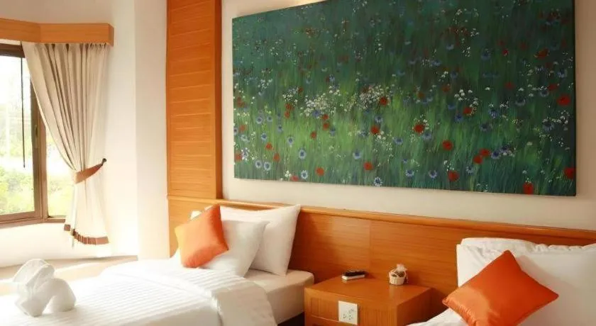 Bed in Chiang Khan Boutique Hotel