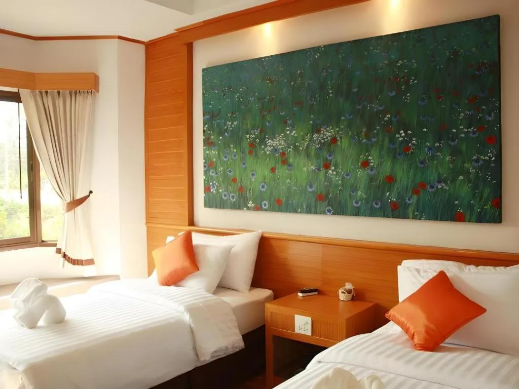 Bed in Chiang Khan Boutique Hotel